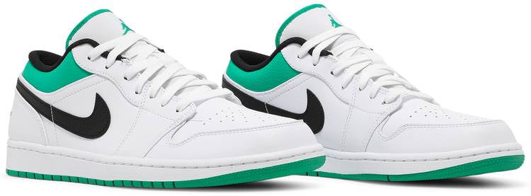 Air Jordan 1 Low White Lucky Green 553558-129