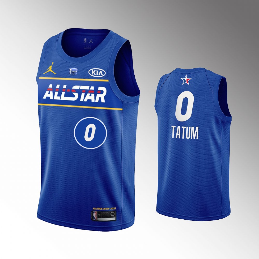 #0 Jayson Tatum Boston Celtics 2021 All-Star TATUM Jersey Blue