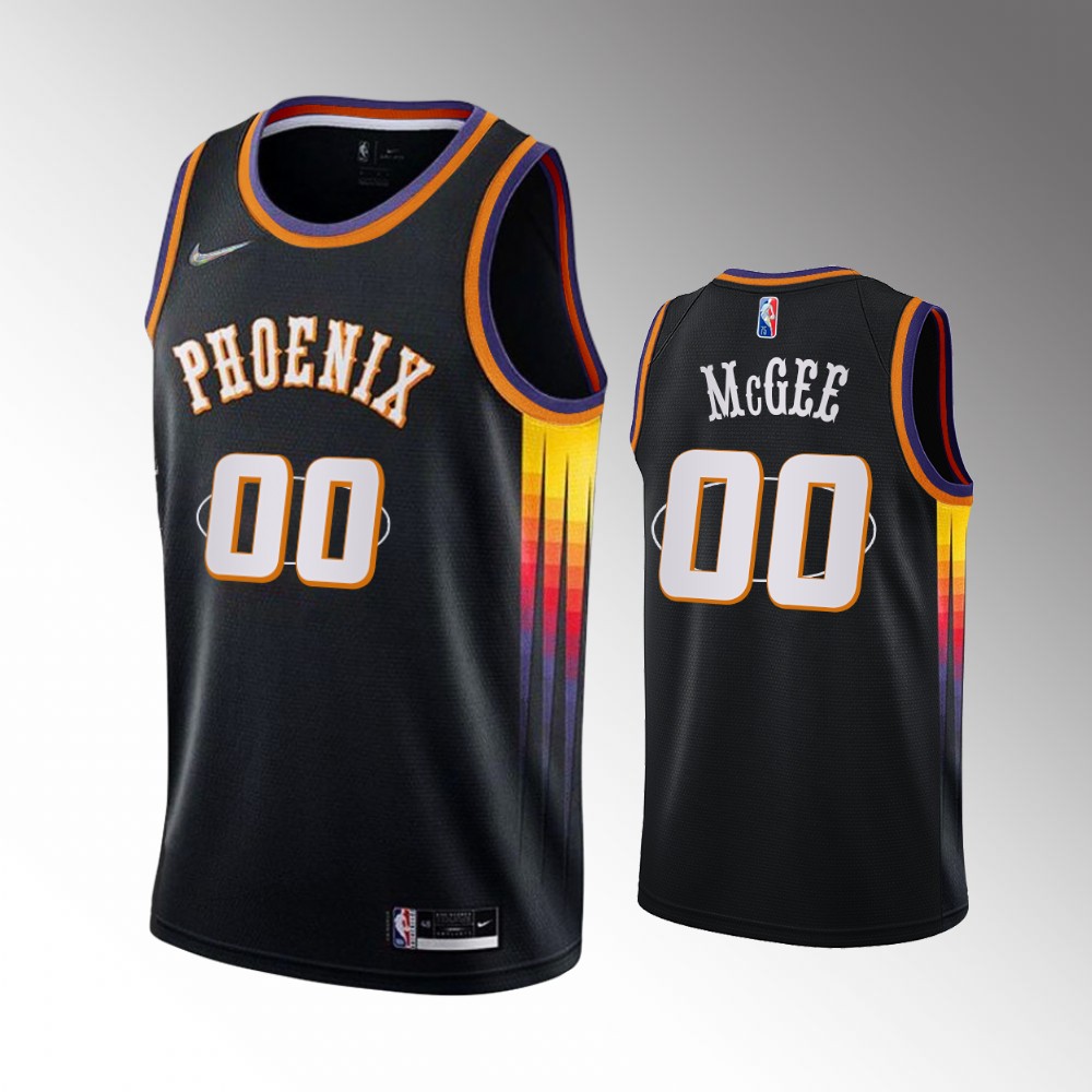 #00 JaVale McGee Suns Black 2021-22 75th Diamond Anniversary Mash-up Jersey