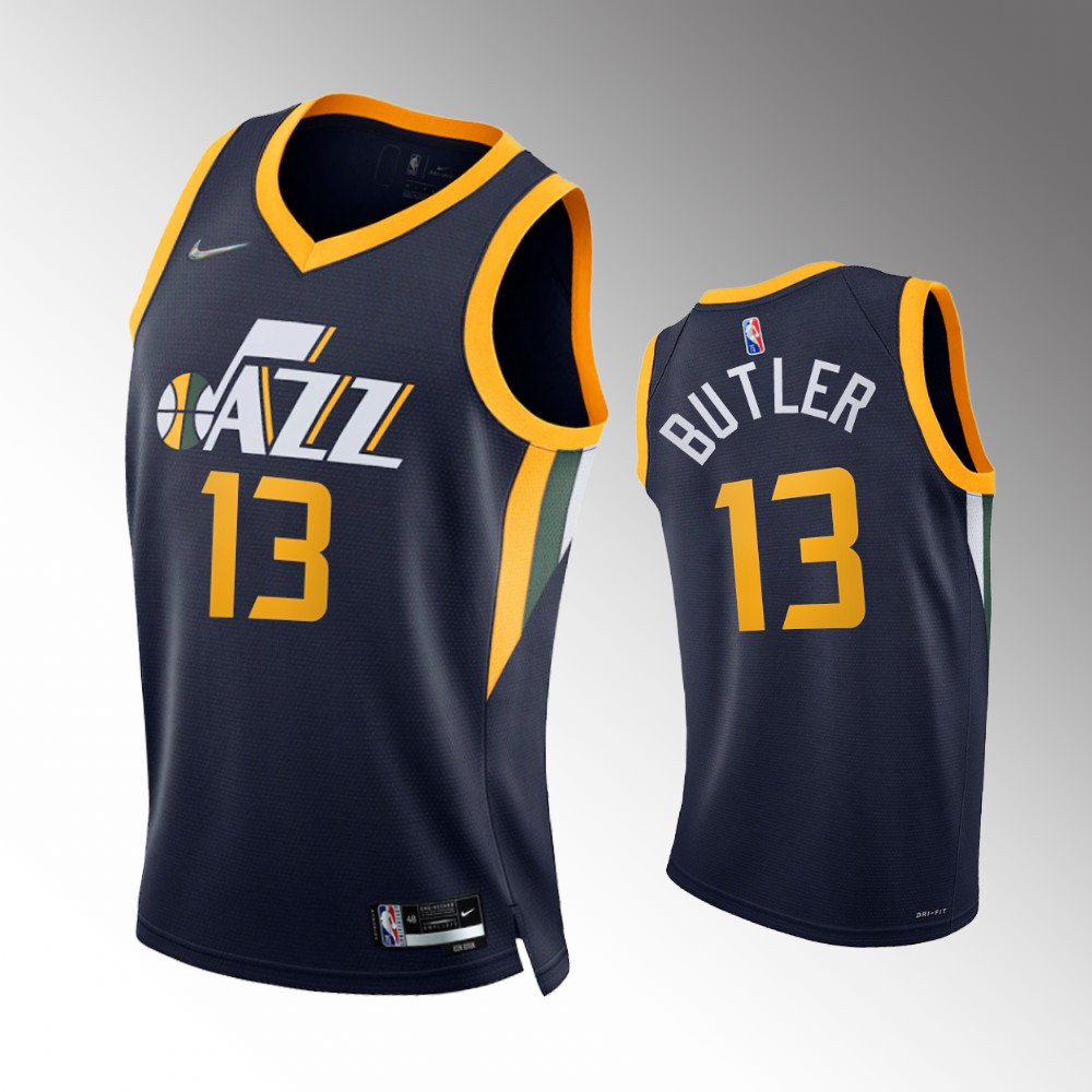 #13 Jared Butler Jazz Navy 2021-22 75th Diamond Anniversary Icon Edition Jersey
