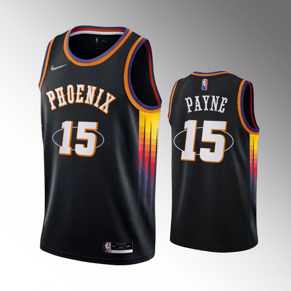 #15 Cameron Payne Suns Black 2021-22 75th Diamond Anniversary Mash-up Jersey