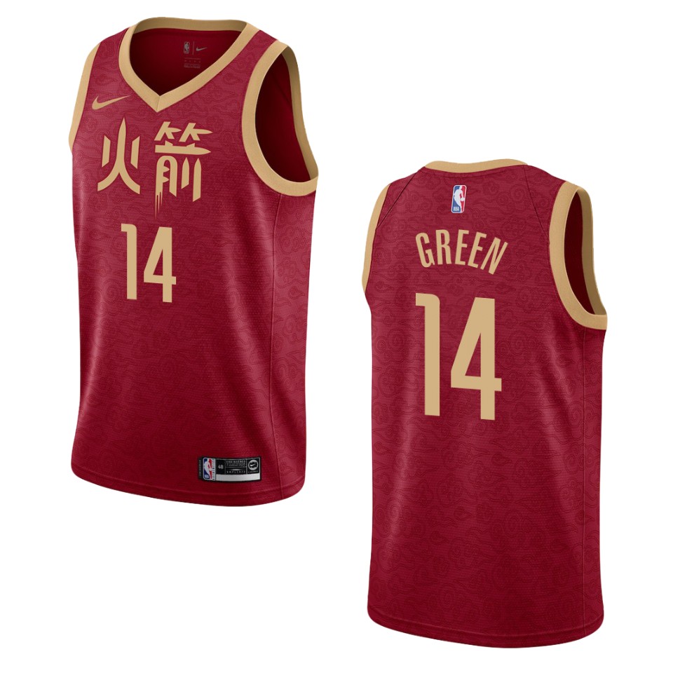 2019-20 Men Houston Rockets #14 Gerald Green City Swingman Jersey - Red