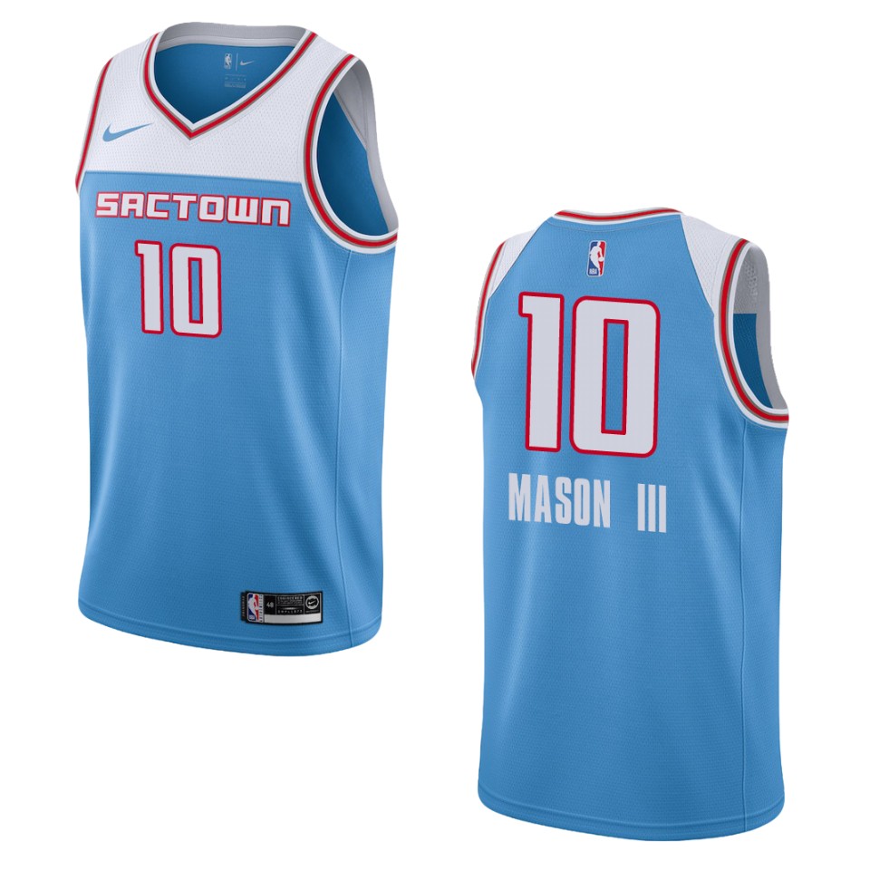 2019-20 Men Sacramento Kings #10 Frank Mason III City Edition Swingman Jersey - Blue