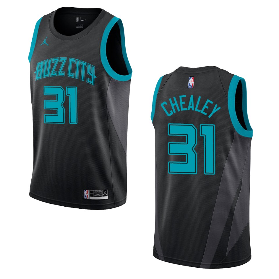 2019-20 Men's Charlotte Hornets #31 Joe Chealey City Swingman Jersey - Black