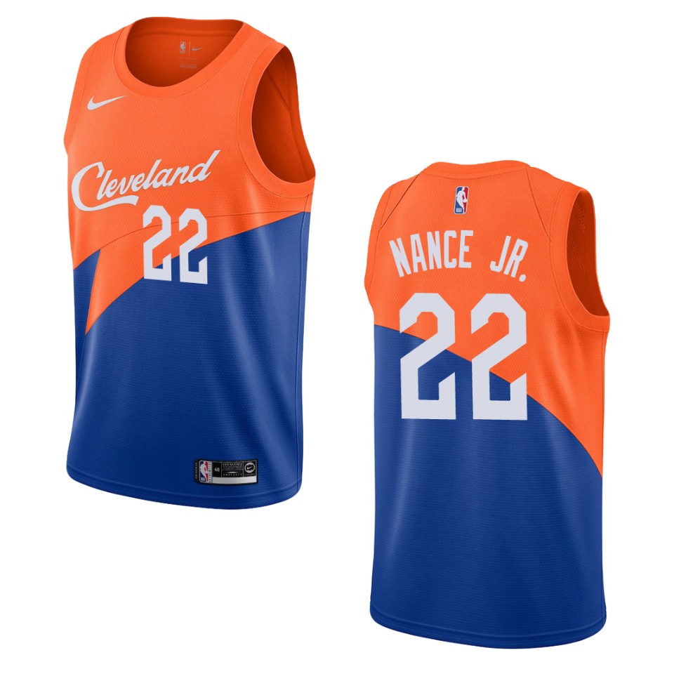 2019-20 Men's Cleveland Cavaliers #22 Larry Nance Jr. City Swingman Jersey - Blue