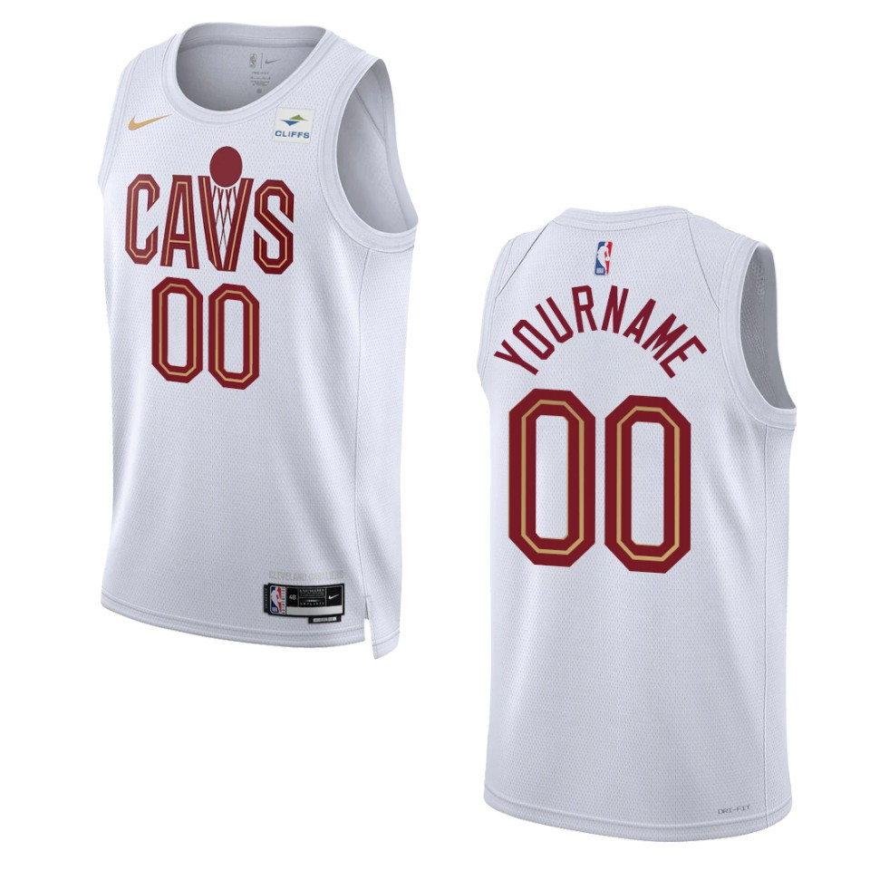 2022-23 Association Edition Cleveland Cavaliers Custom White Swingman Jersey