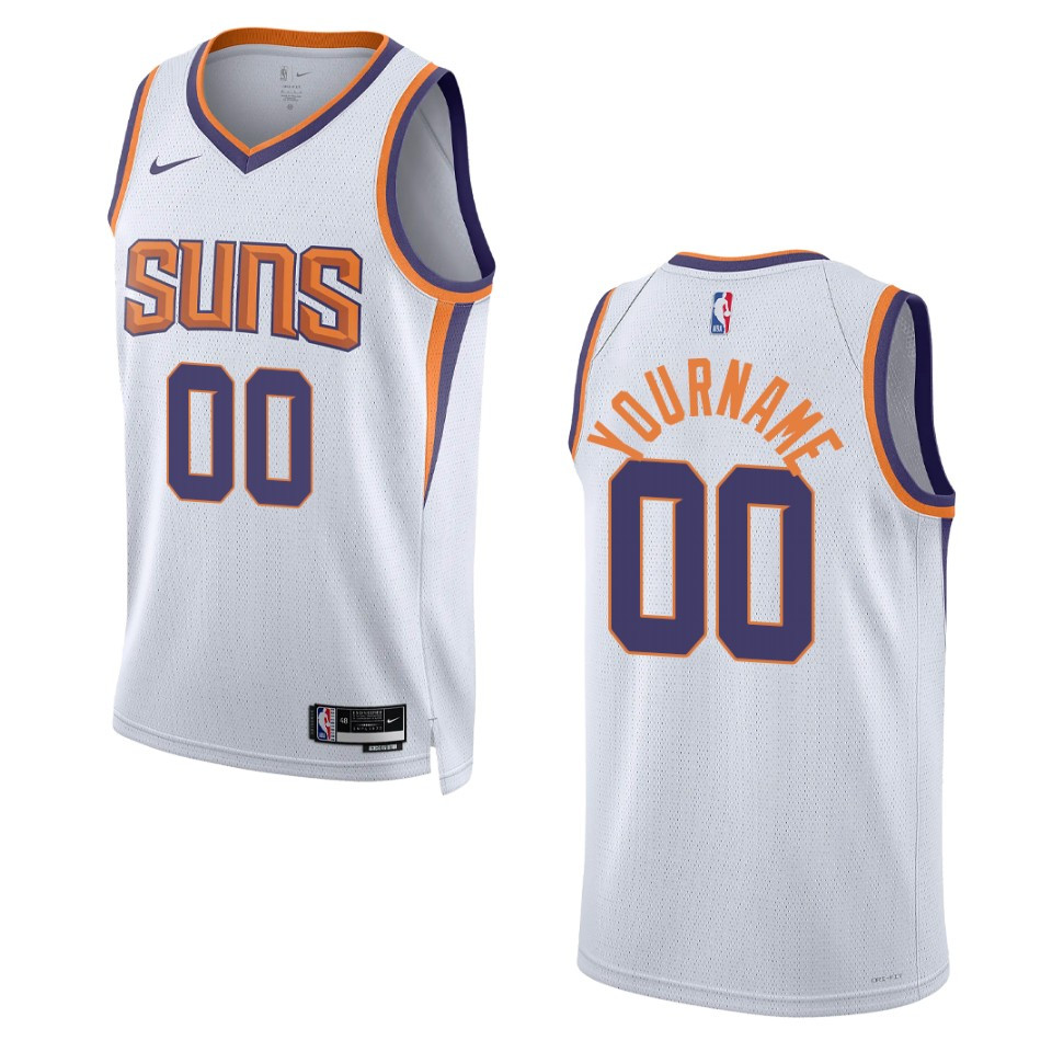 2022-23 Association Edition Phoenix Suns Custom White Swingman Jersey