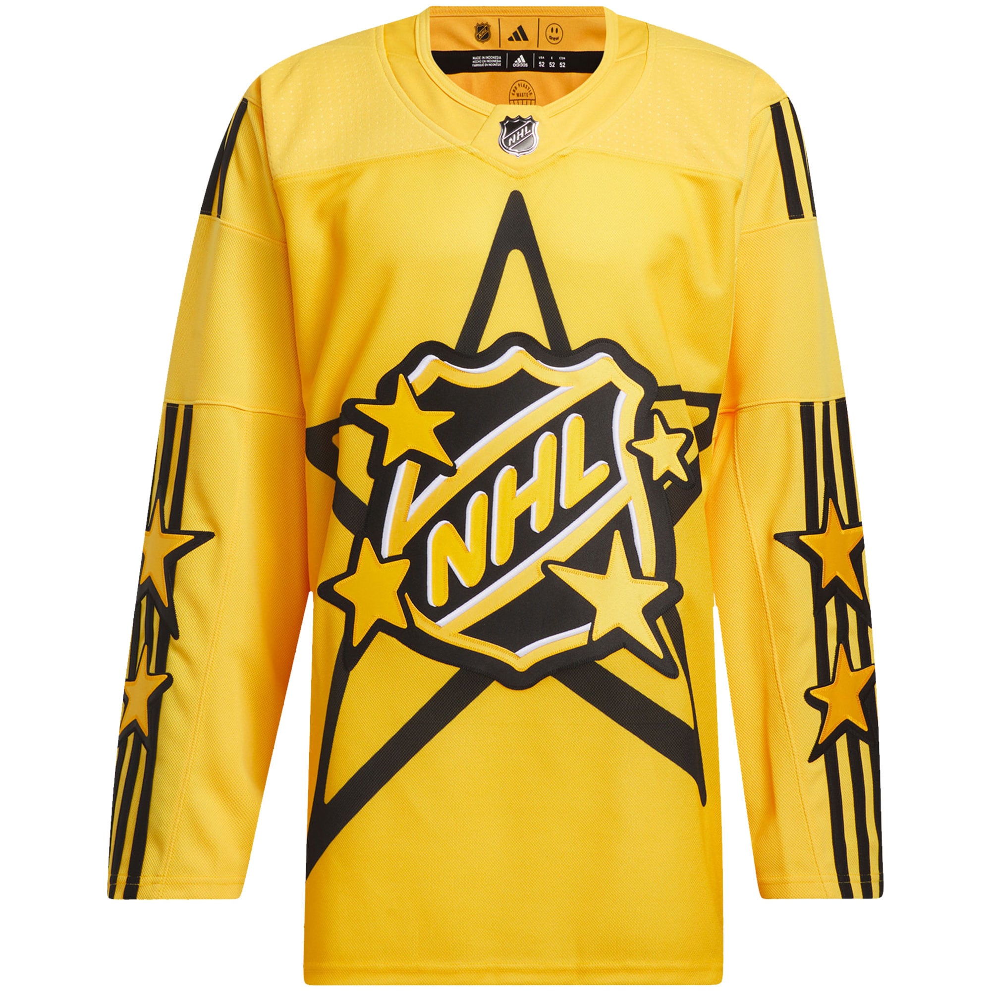  2024 NHL All-Star Game adidas x drew house Primegreen Authentic Jersey - Yellow