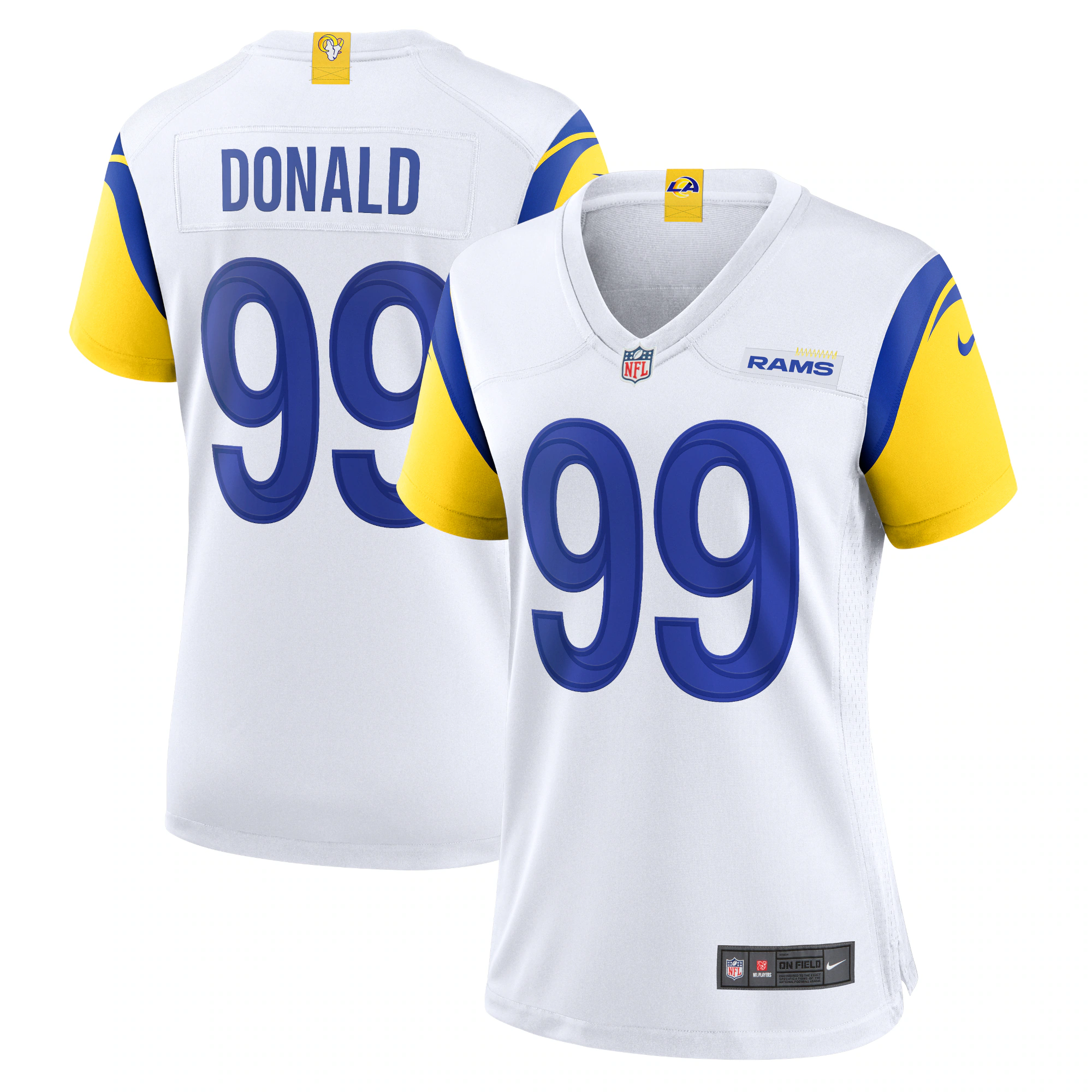 Aaron Donald Los Angeles Rams Nike Women's Alternate Player Game Jersey - White