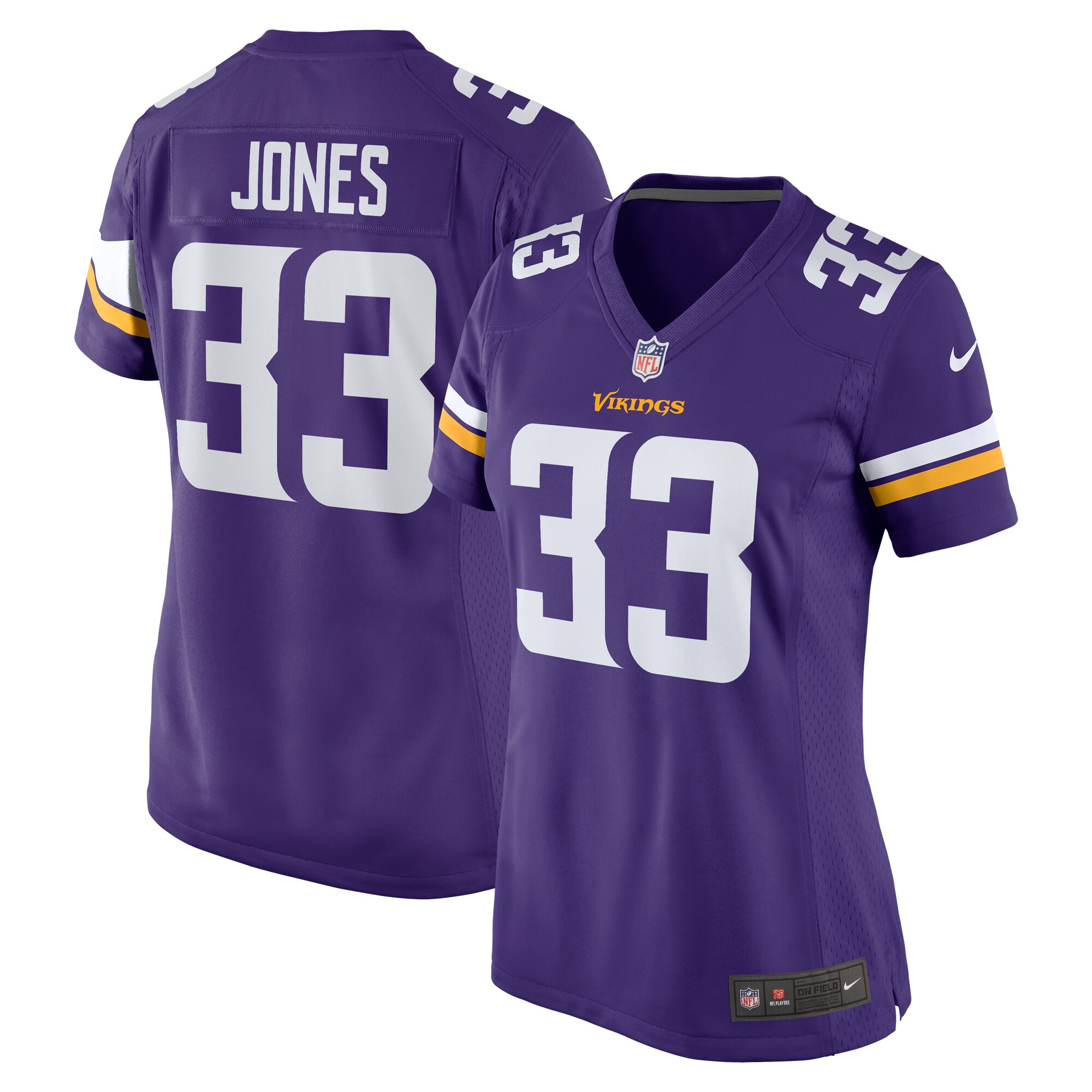 Aaron Jones Minnesota Vikings Nike Women's Game Player Jersey - Purple