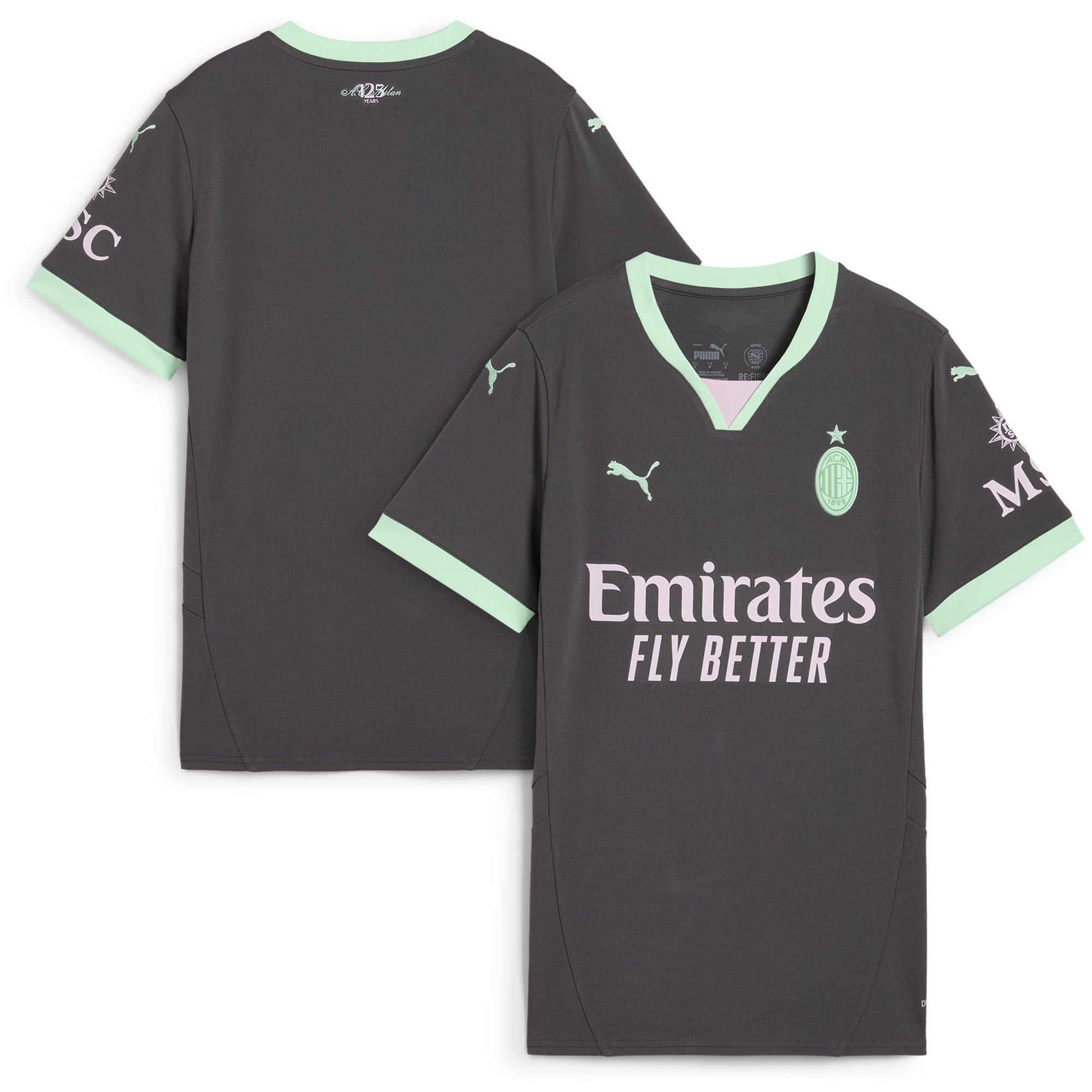 AC Milan Puma Women's 2024/25 Third Replica Jersey - Charcoal