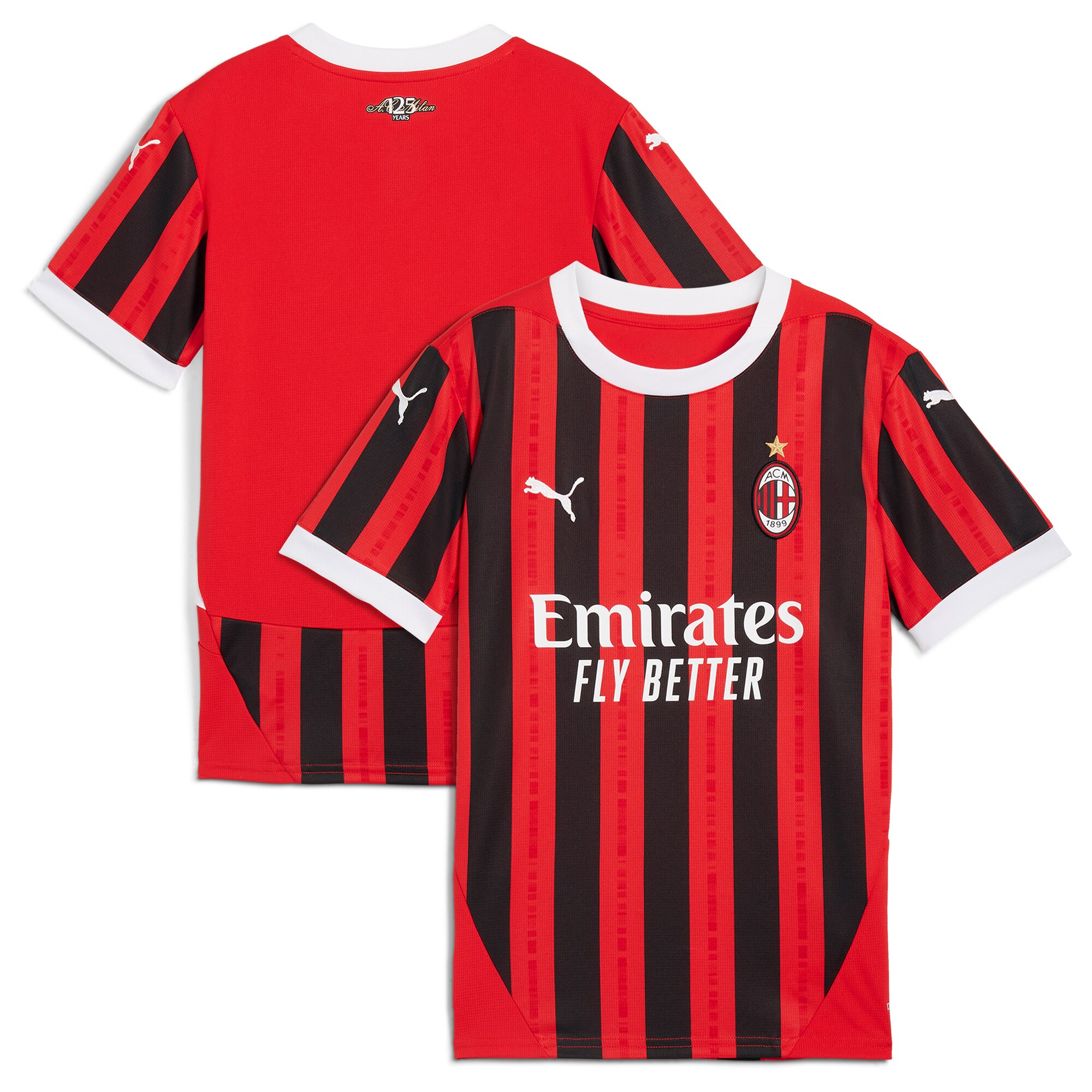 AC Milan Puma Youth 2024/25 Home Replica Jersey - Red