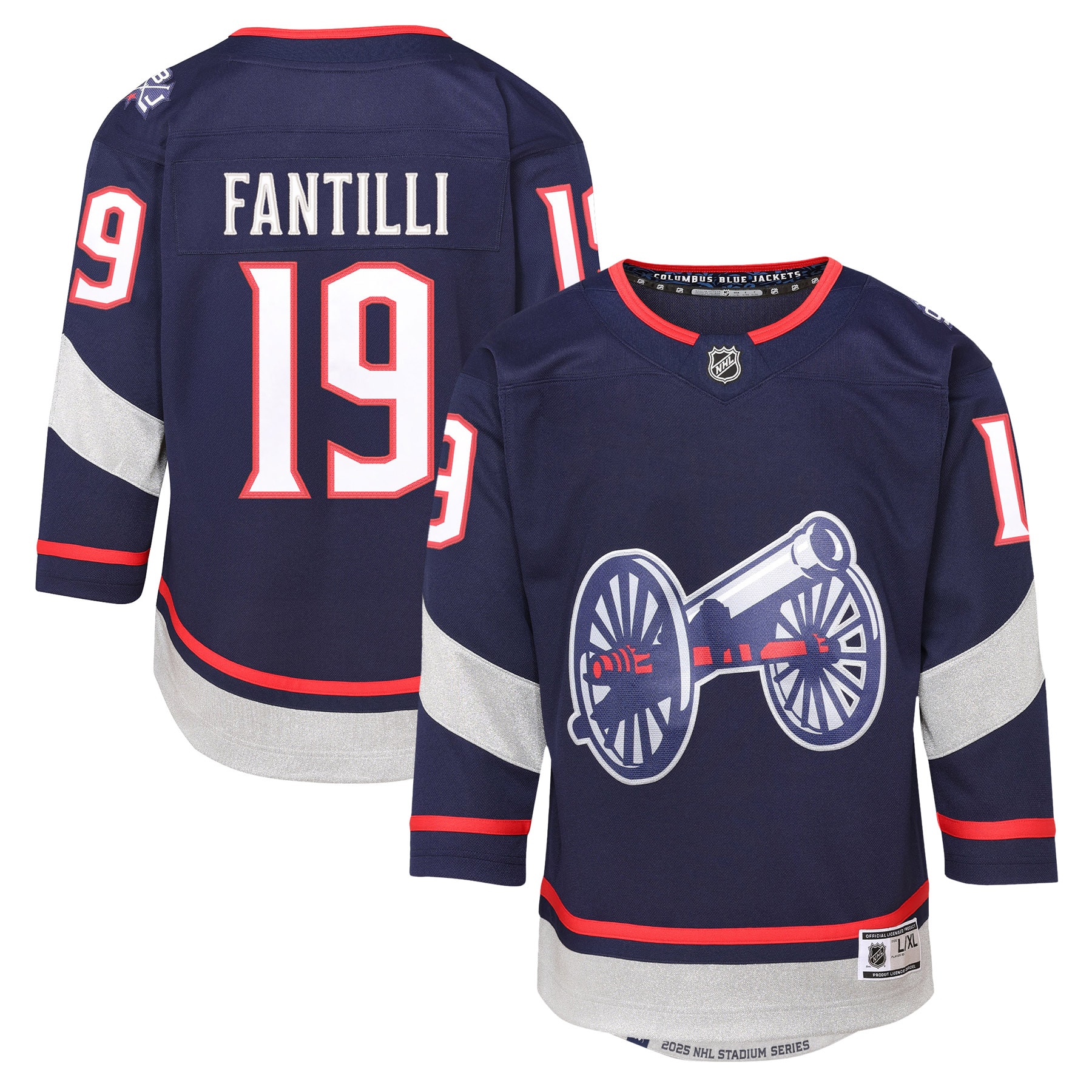 Adam Fantilli Columbus Blue Jackets Youth 2025 NHL Stadium Series Premier Player Jersey - Navy