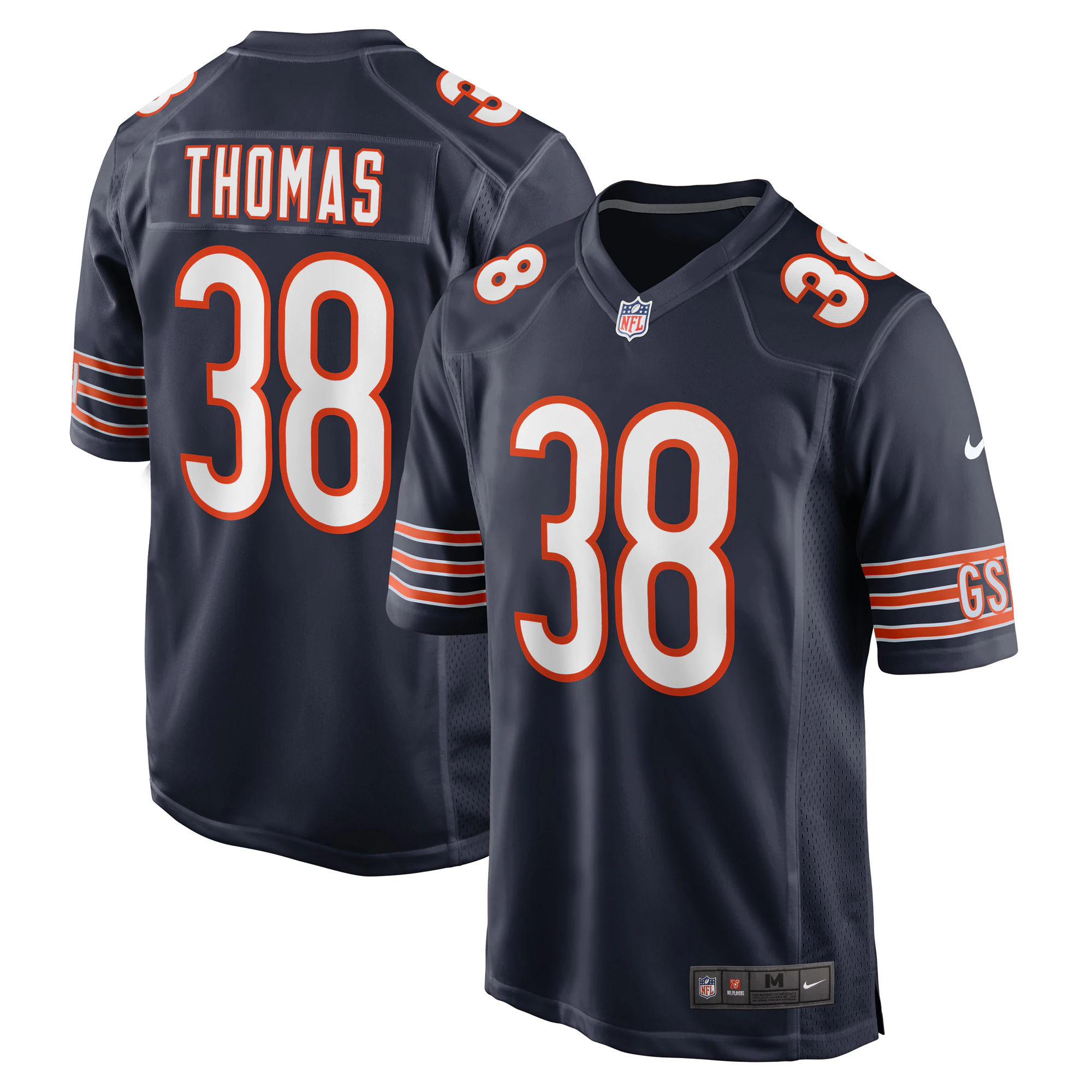 A.J. Thomas Chicago Bears Nike Game Player Jersey - Navy