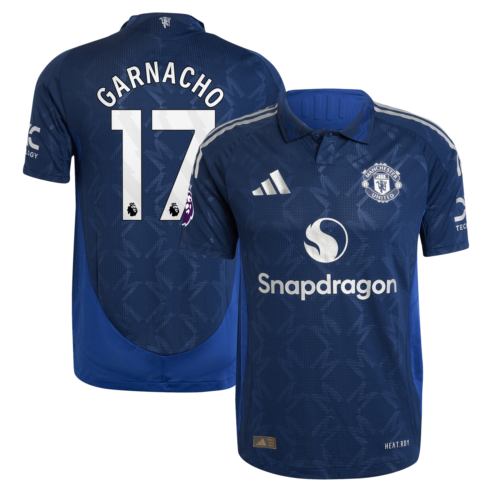 Alejandro Garnacho Manchester United adidas 2024/25 Away Authentic Player Jersey - Navy