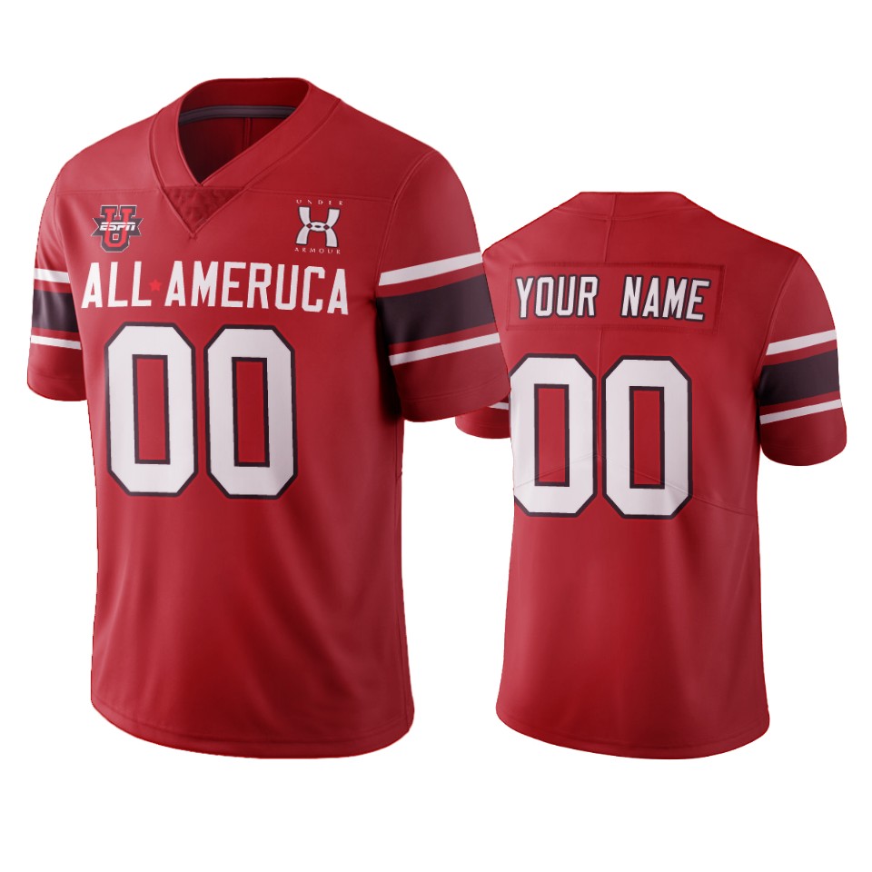 All-America Game Custom 2021 All-America Game Red Jersey