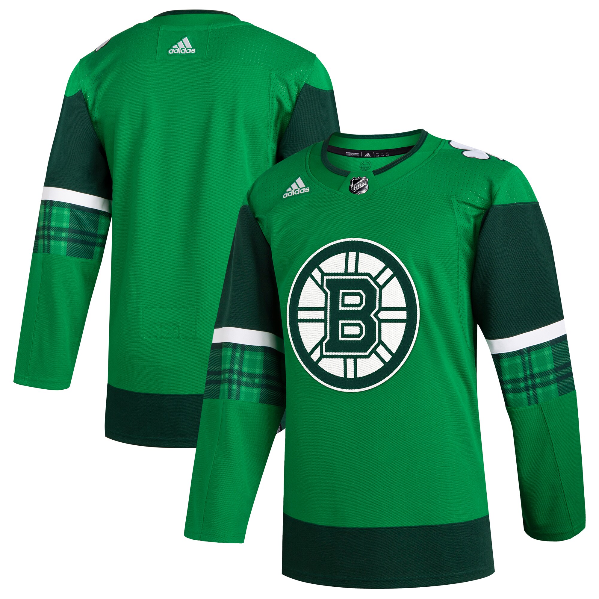  Boston Bruins adidas 2023 St. Patrick's Day Primegreen Authentic Jersey - Kelly Green