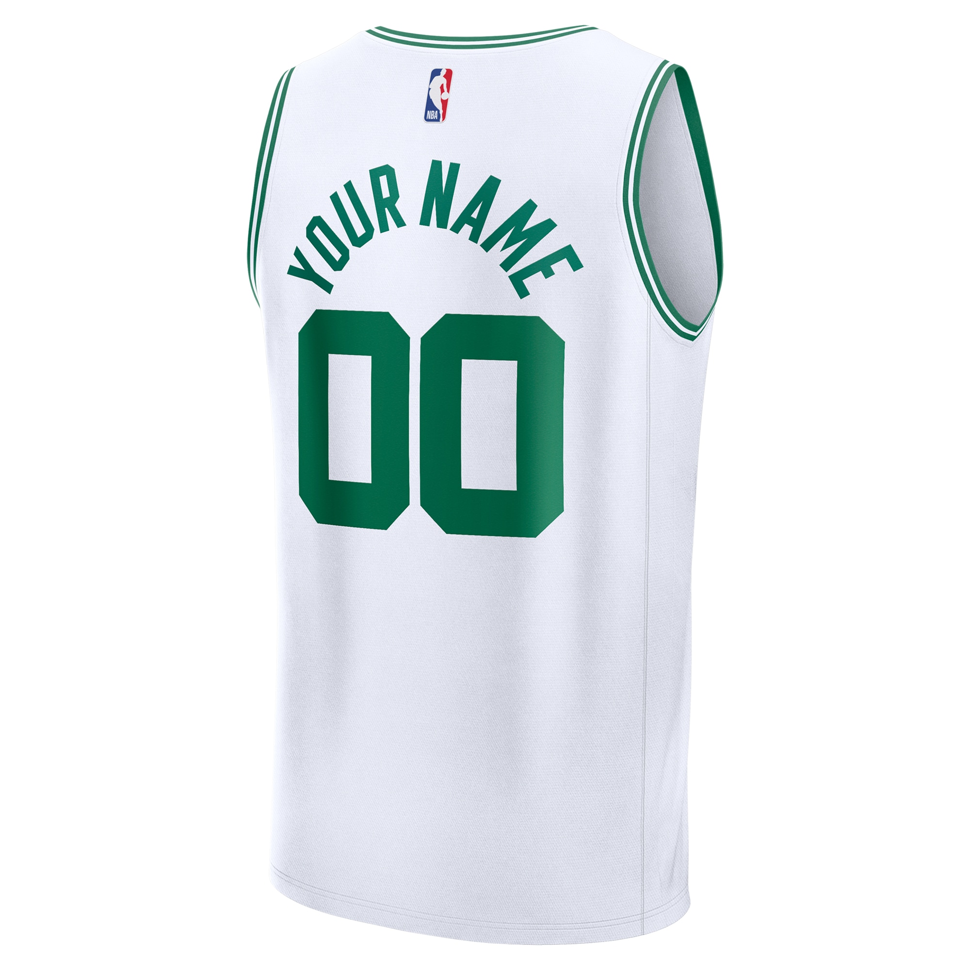 Boston Celtics Fanatics Fast Break Custom Jersey - Association Edition - White