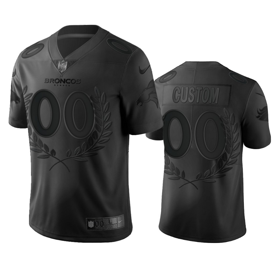 Broncos Custom Black MVP Limited Jersey