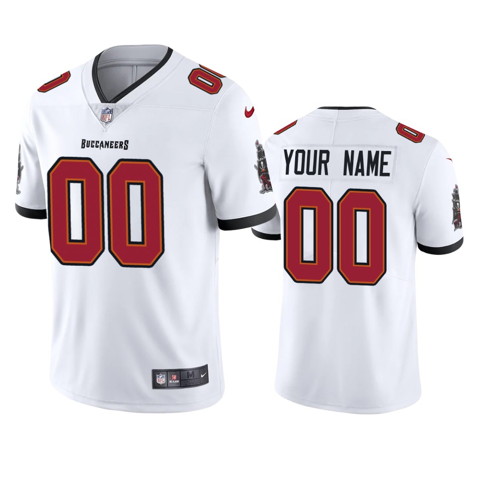 Buccaneers Custom Vapor Limited White Jersey Men's