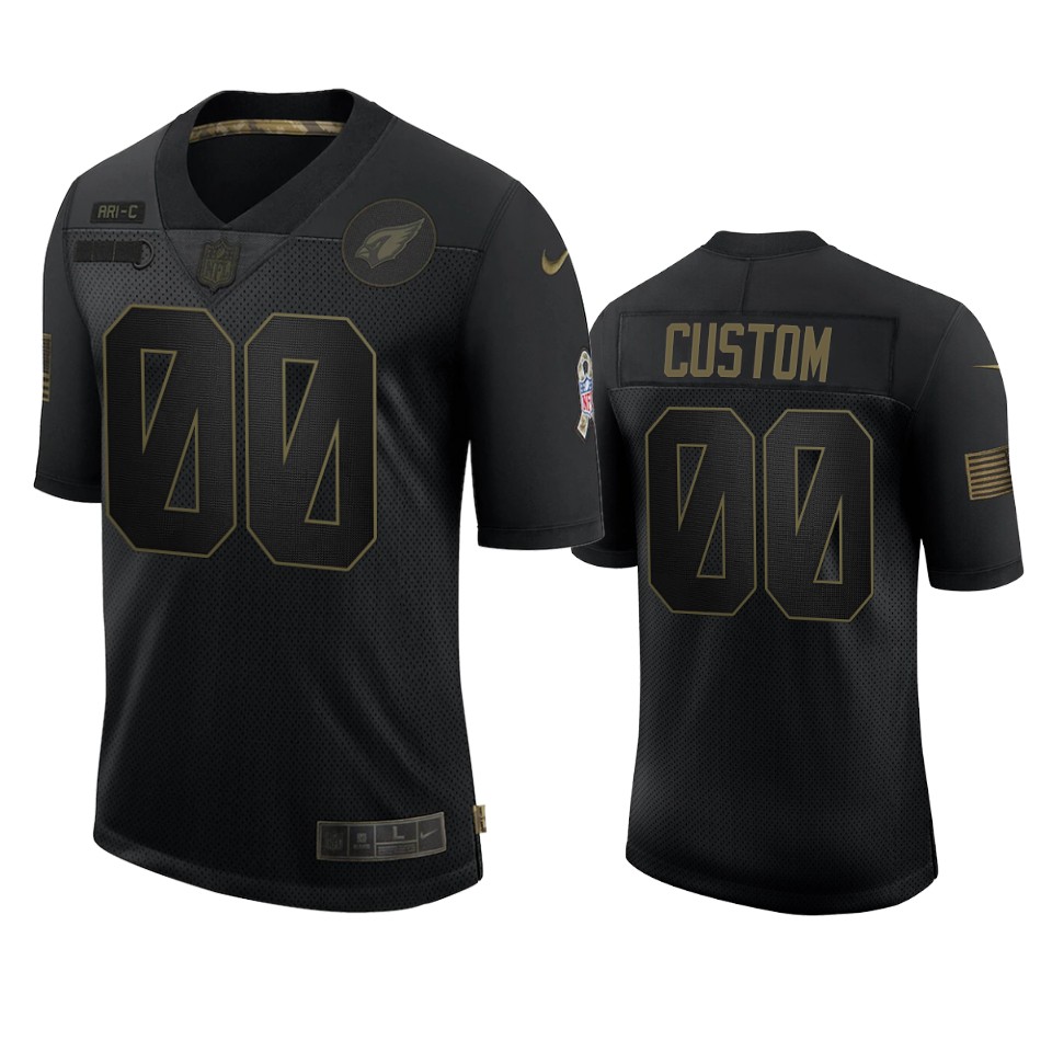 Cardinals Custom Limited Jersey Black 2020 Salute To Service