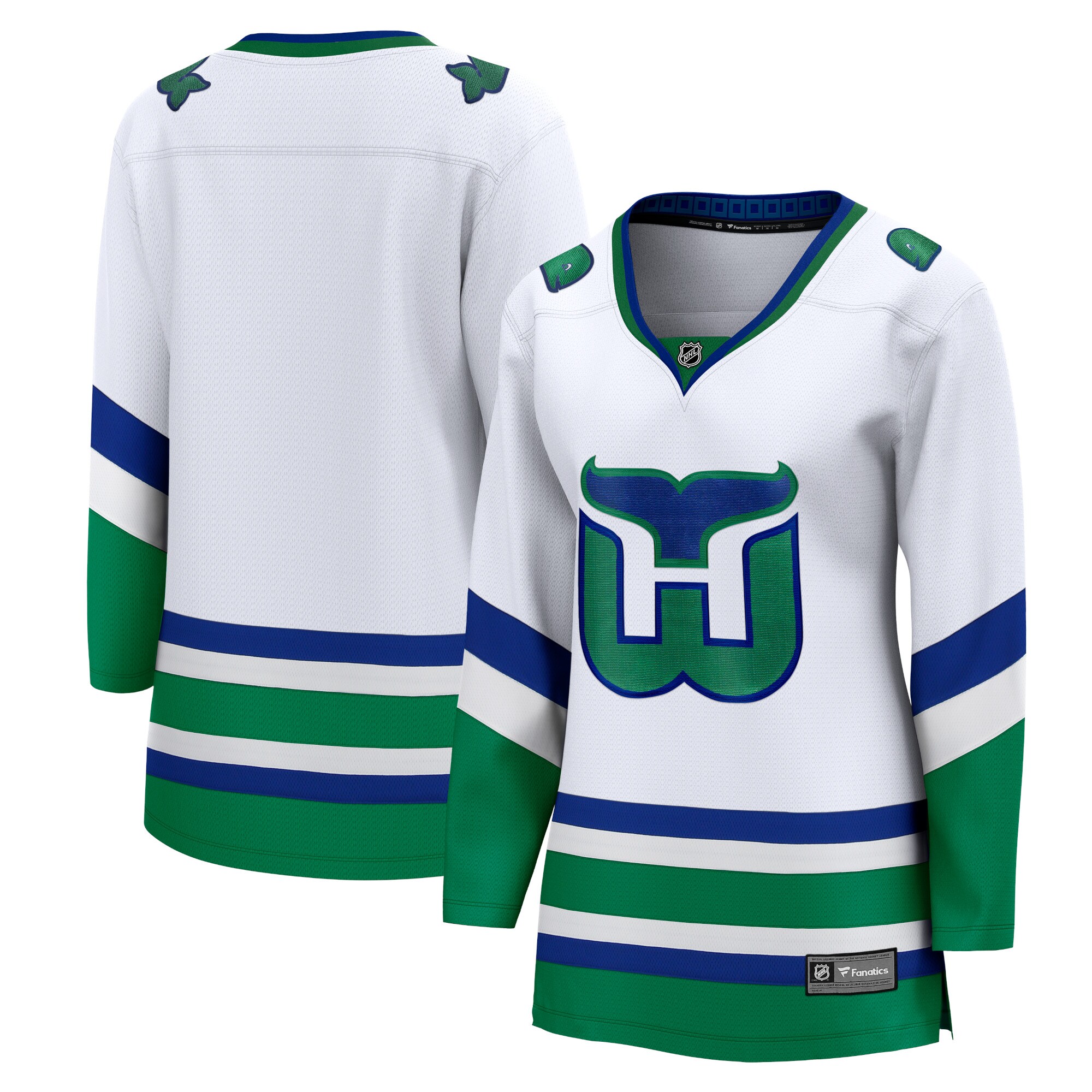  Carolina Hurricanes Fanatics Women's Whalers Premier Breakaway Jersey - White