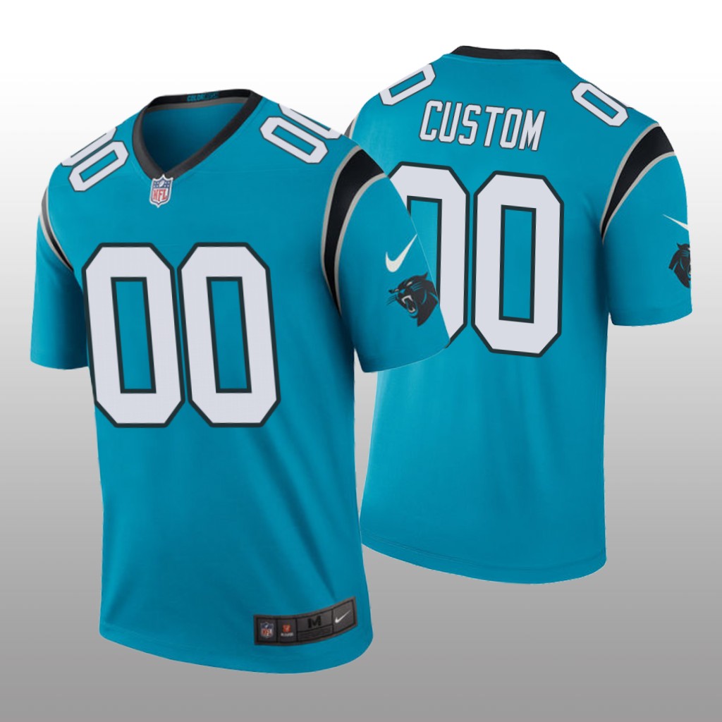 Carolina Panthers # Custom Nike color rush Blue Jersey