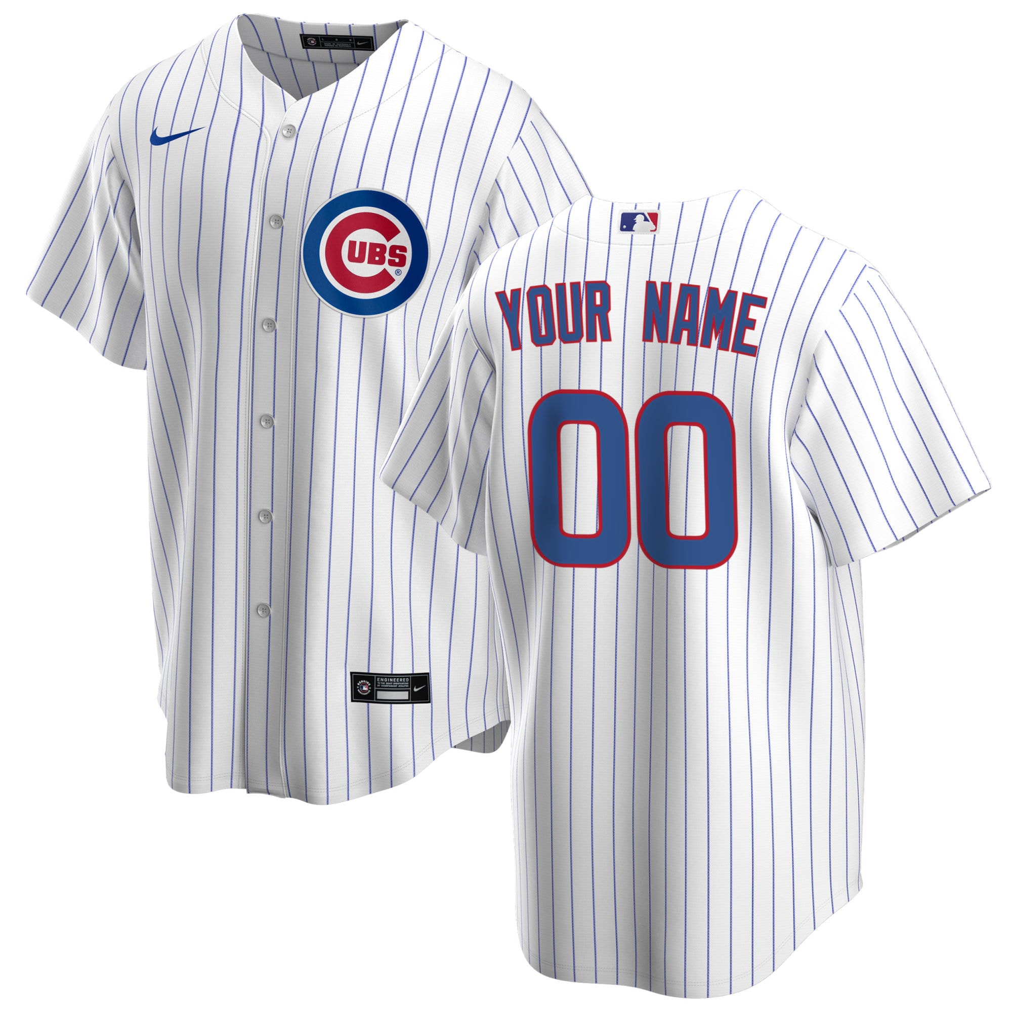 Chicago Cubs Nike Youth Home Replica Custom Jersey - White