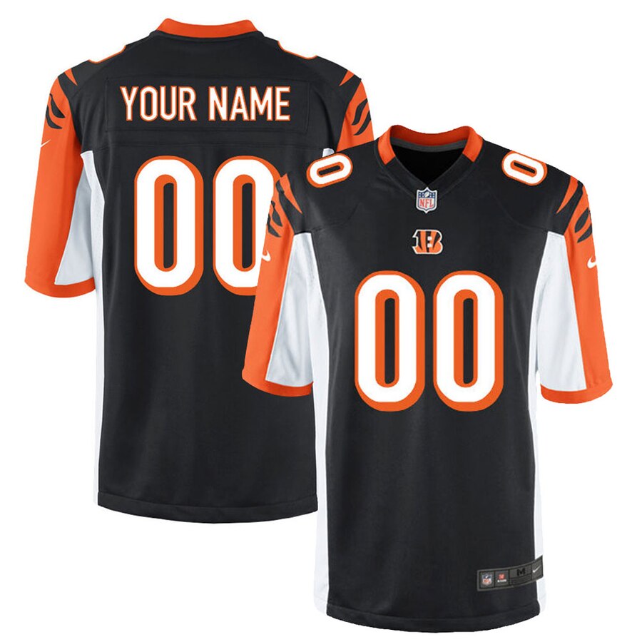 Cincinnati Bengals Nike Custom Game Jersey - Black