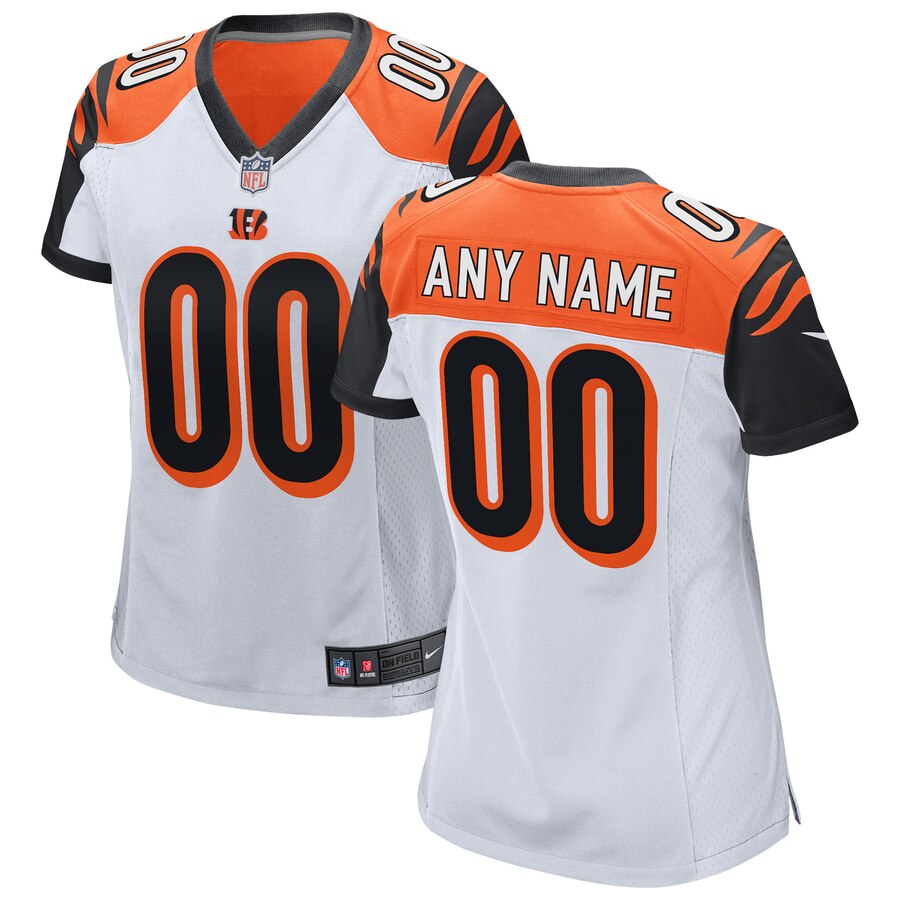 Cincinnati Bengals Nike Women's 2018 Custom Game Jersey - White
