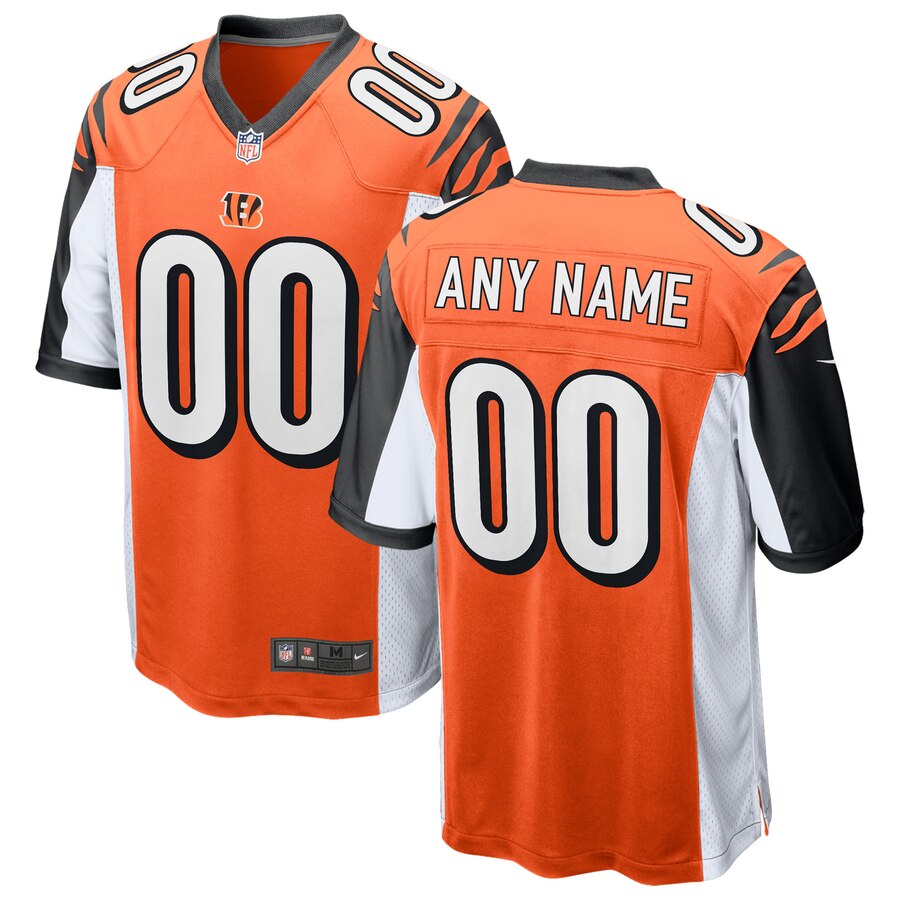 Cincinnati Bengals Nike Youth Game Custom Jersey - Black