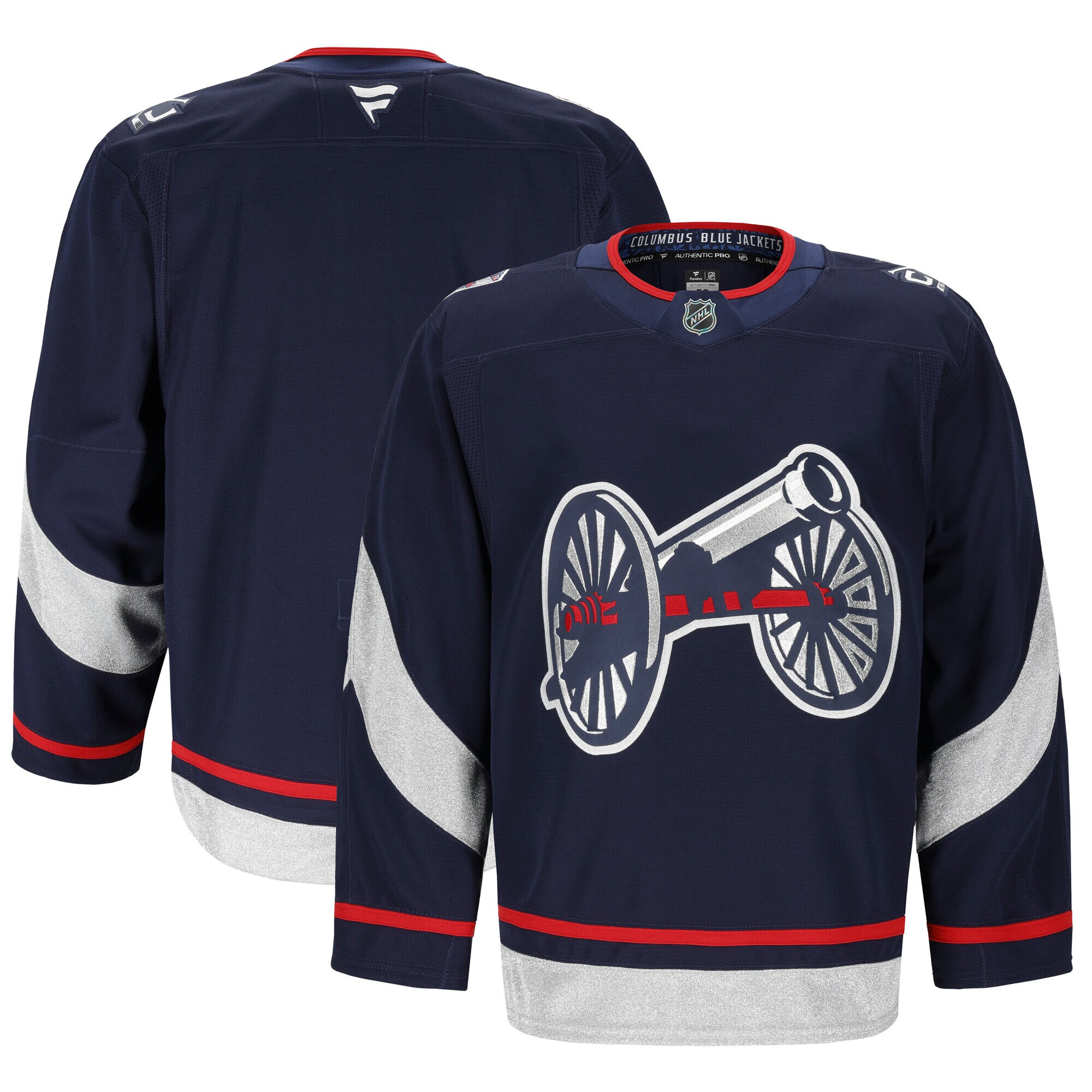  Columbus Blue Jackets Fanatics 2025 NHL Stadium Series Authentic Pro Jersey - Navy