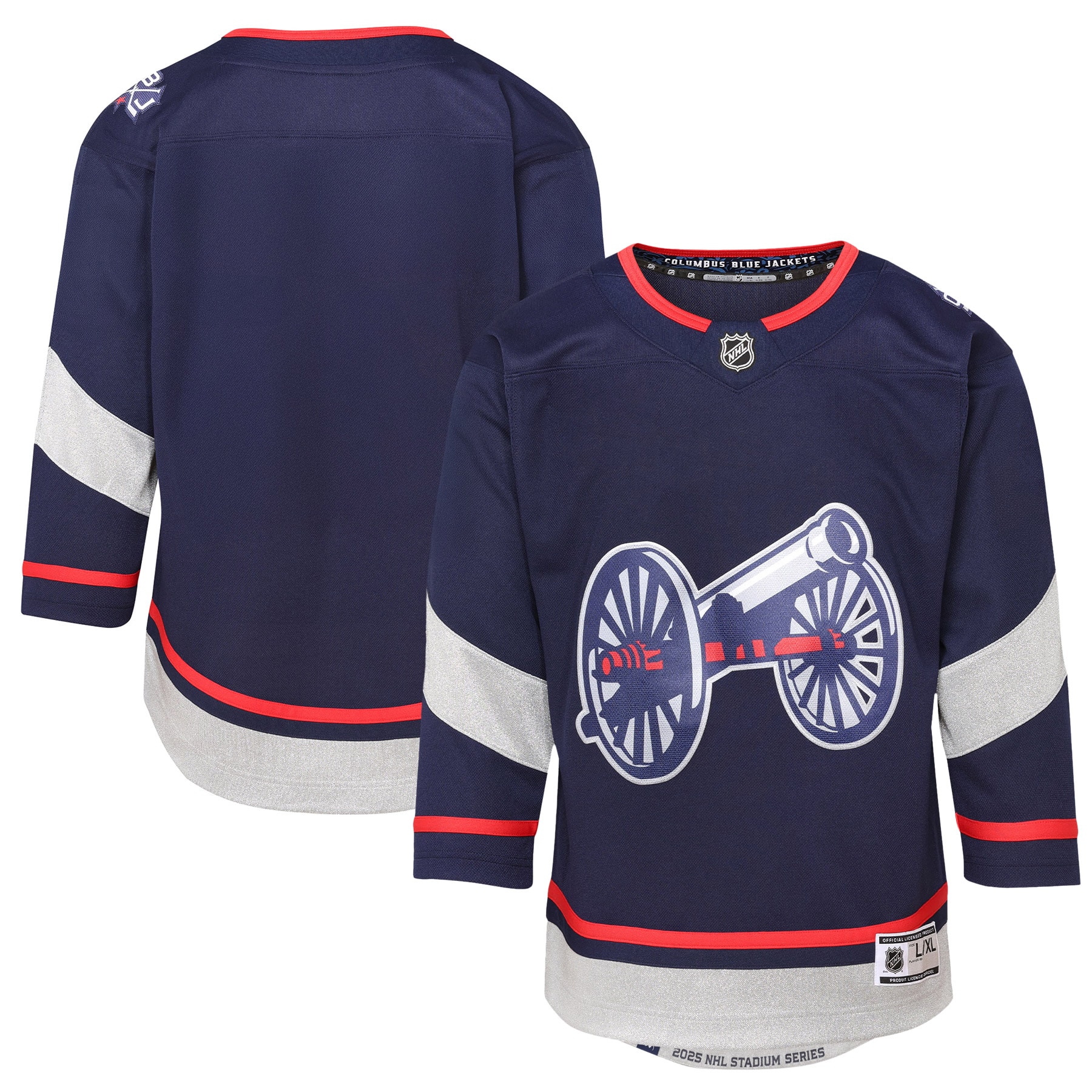  Columbus Blue Jackets Youth 2025 NHL Stadium Series Premier Jersey - Navy