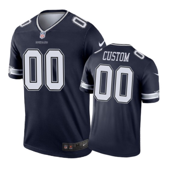 Dallas Cowboys #00 Custom Nike color rush Navy Jersey