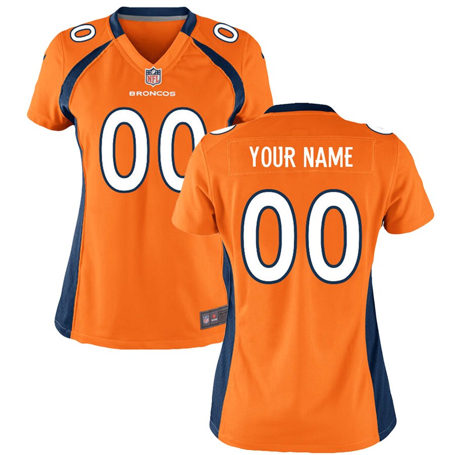 Denver Broncos Nike Women's Custom Game Jersey - Orange