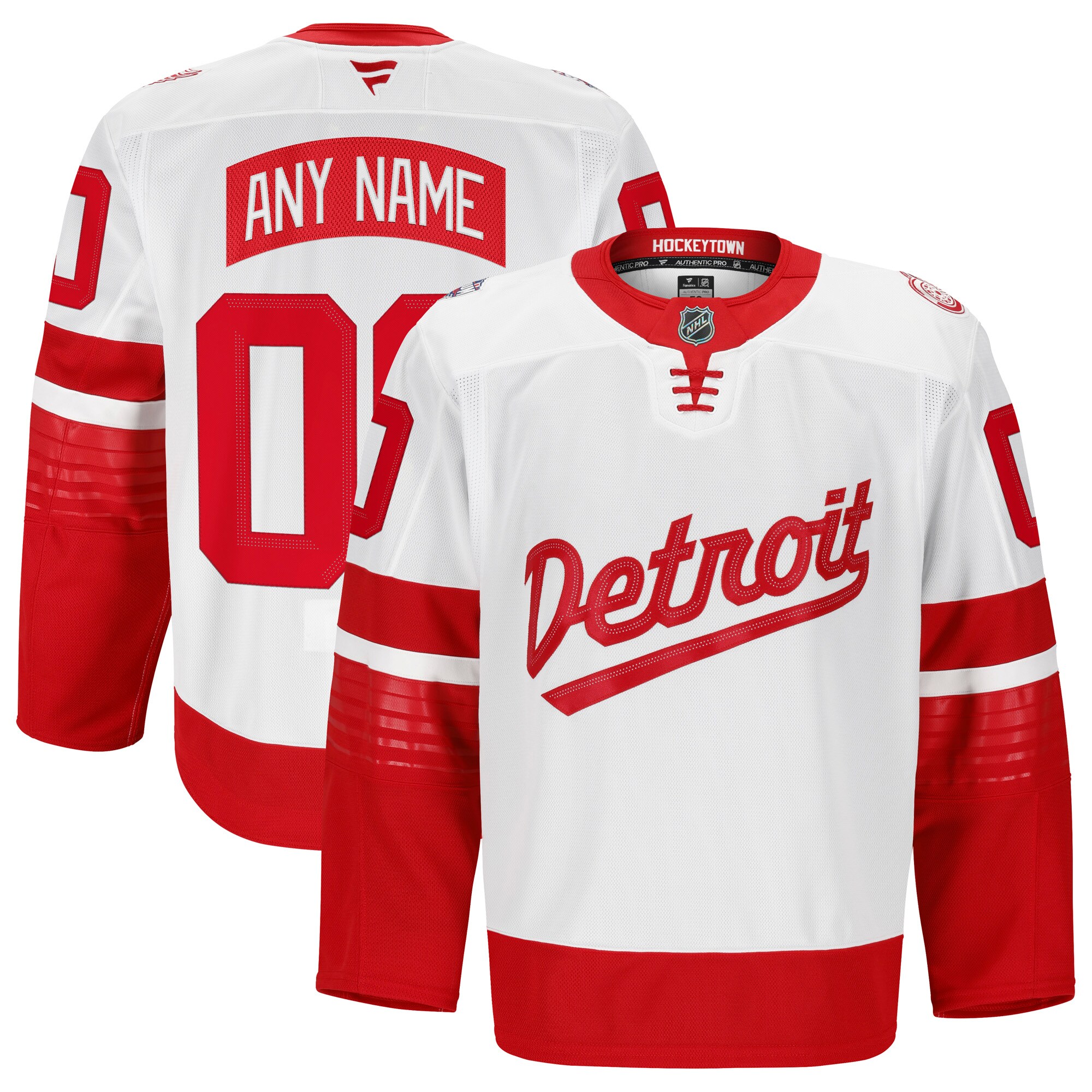  Detroit Red Wings Fanatics 2025 NHL Stadium Series Authentic Pro Pick-A-Player Jersey - White