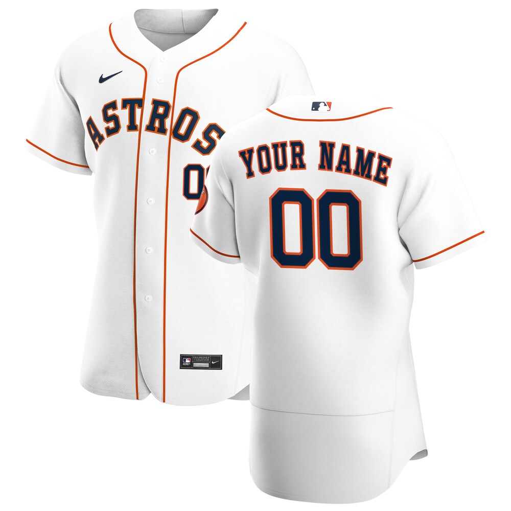 Houston Astros Nike 2020 Home Custom Jersey - White
