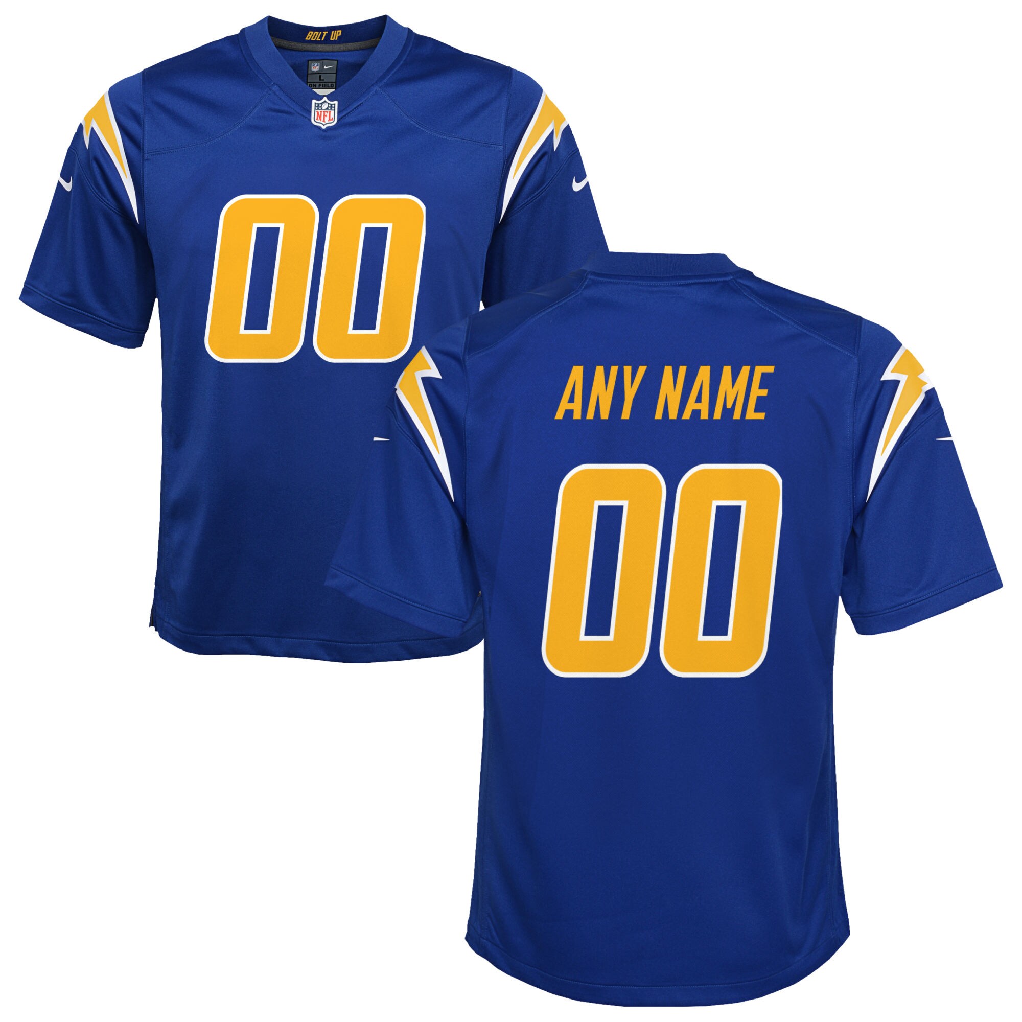 Los Angeles Chargers Nike Youth Alternate Custom Game Jersey - Royal