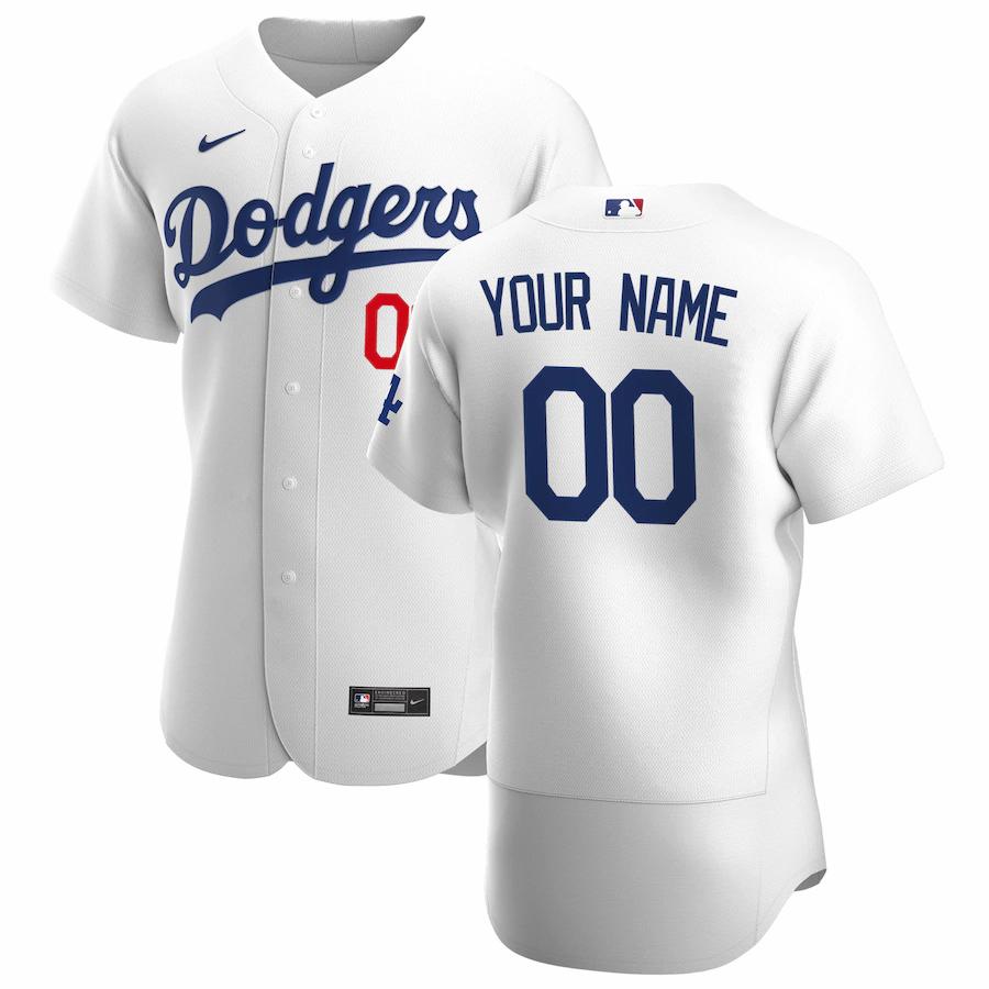 Los Angeles Dodgers Nike 2020 Home Authentic Custom Jersey - White