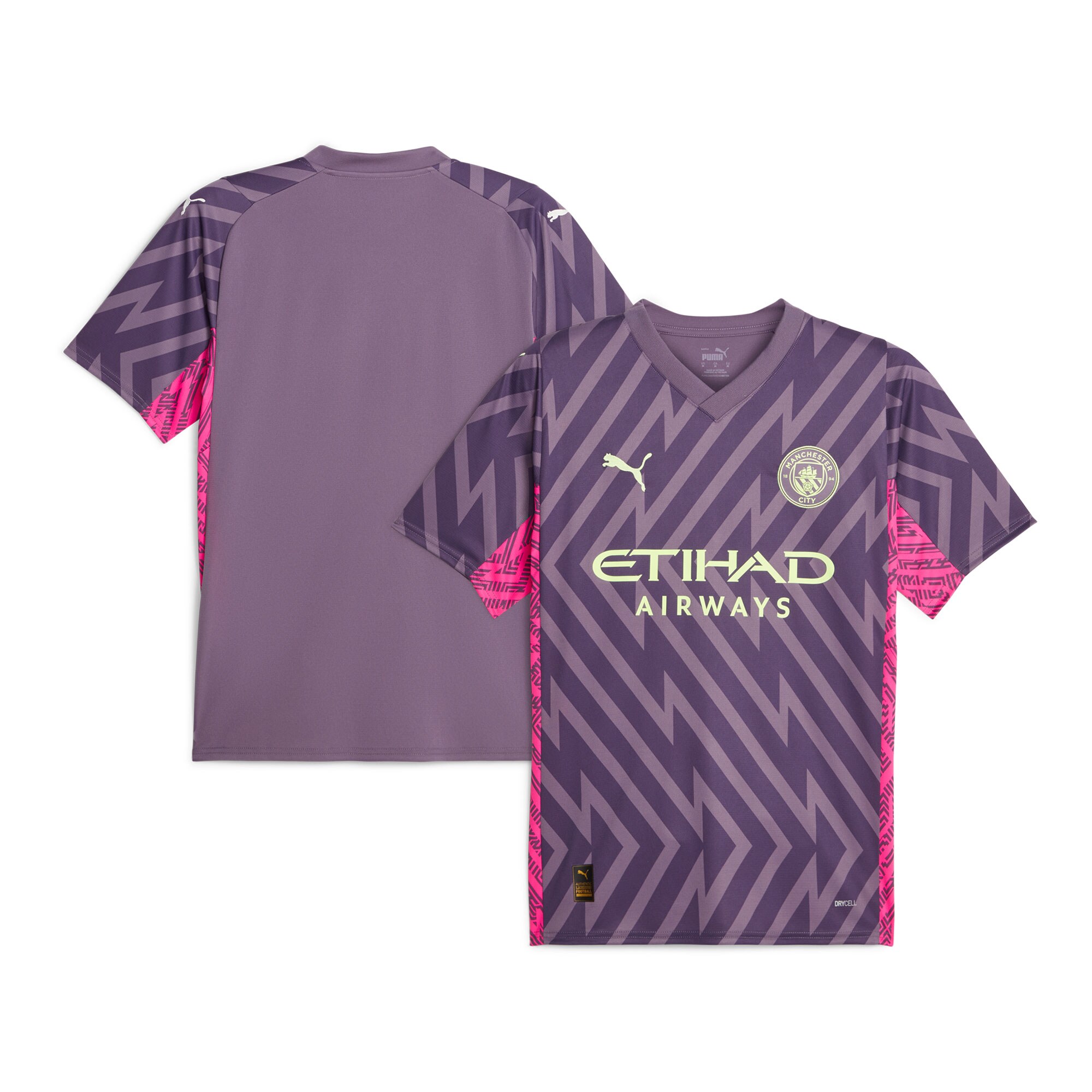  Manchester City Puma 2023/24 Replica Short Sleeve Goalkeeper Jersey - Purple