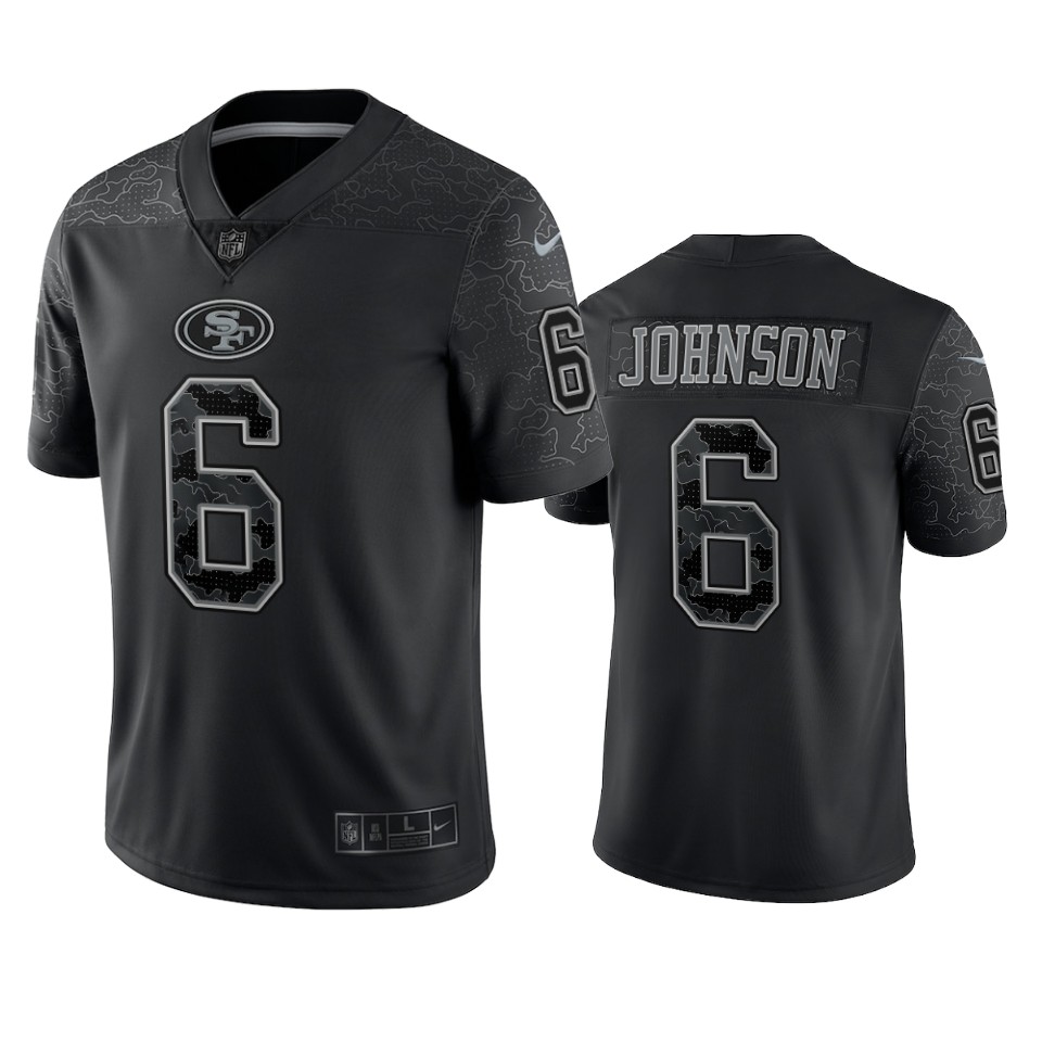  Marcus Johnson Reflective Limited Black Jersey