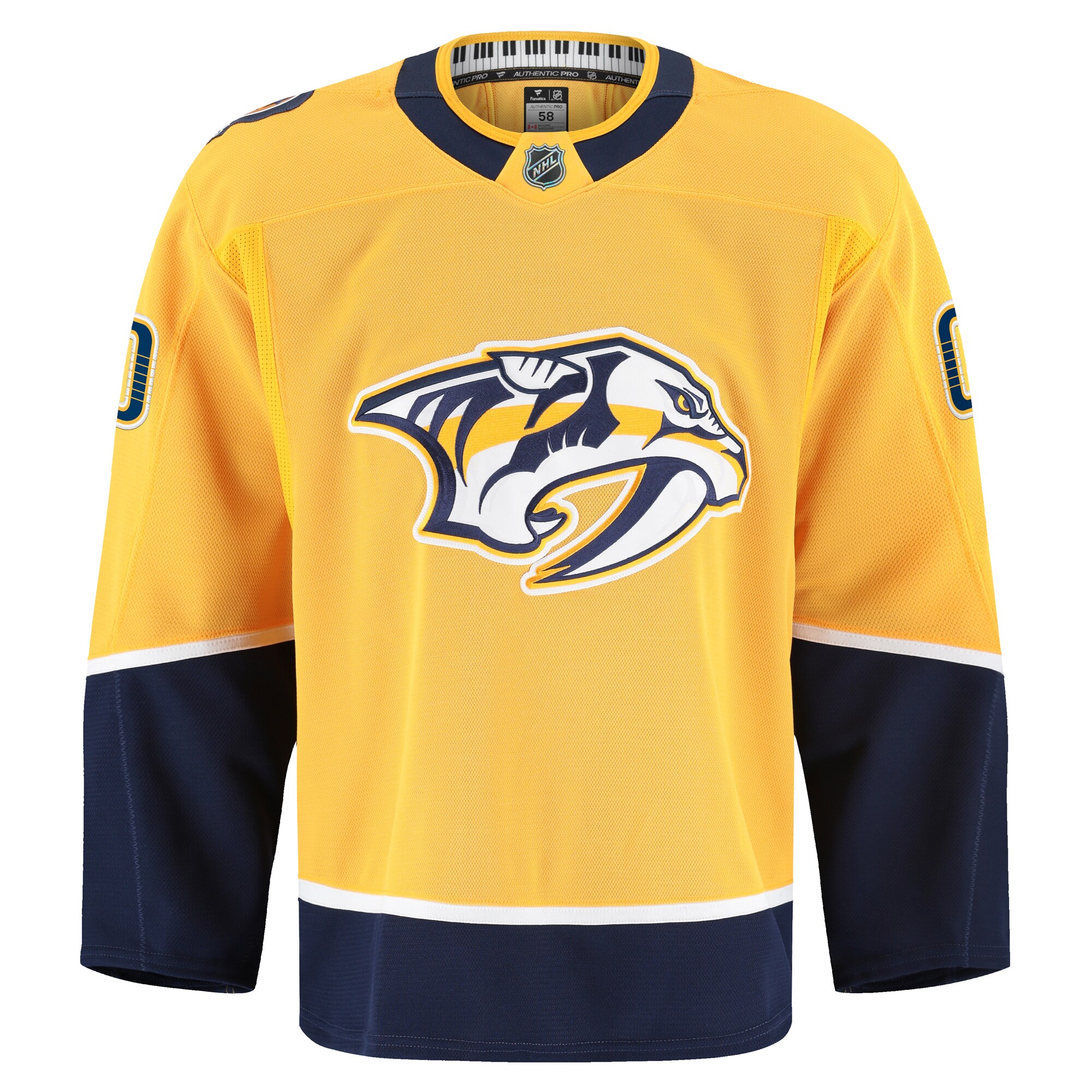 Nashville Predators Fanatics Home Authentic Pro Custom Jersey - Gold