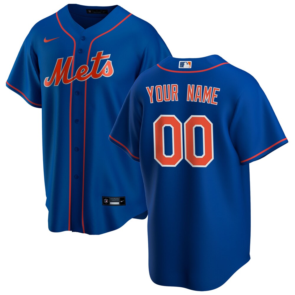 New York Mets Nike Alternate 2020 Custom Jersey - Royal