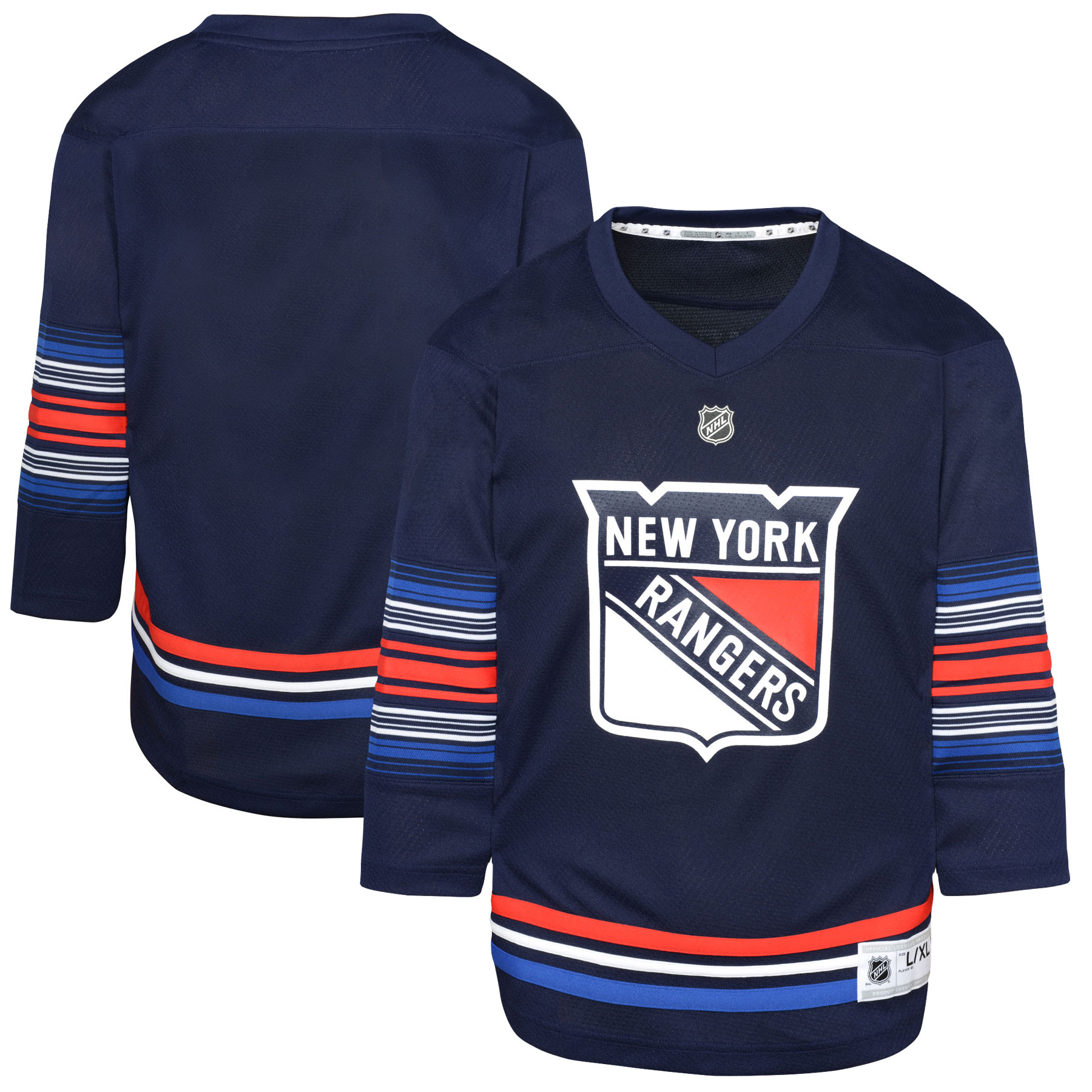  New York Rangers Youth Alternate Replica Jersey - Navy