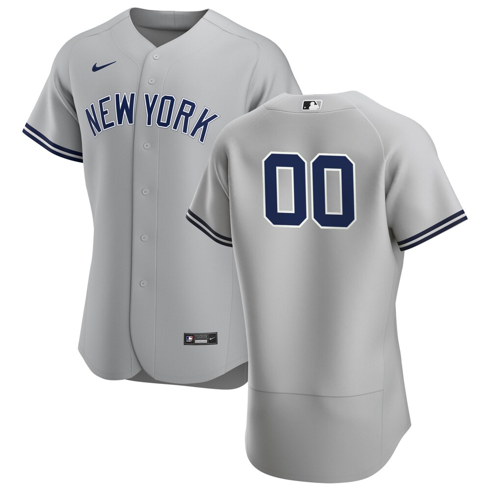 New York Yankees Nike 2020 Road Custom Jersey - Gray
