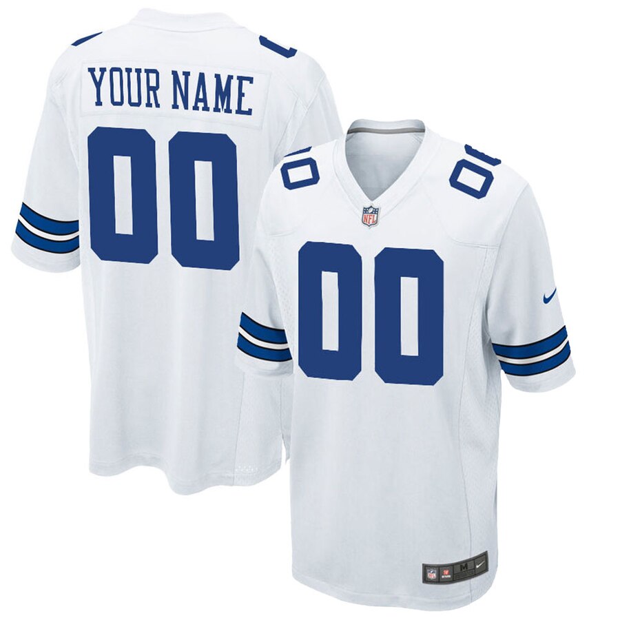 Nike Men's Dallas Cowboys Customized Game White Jersey