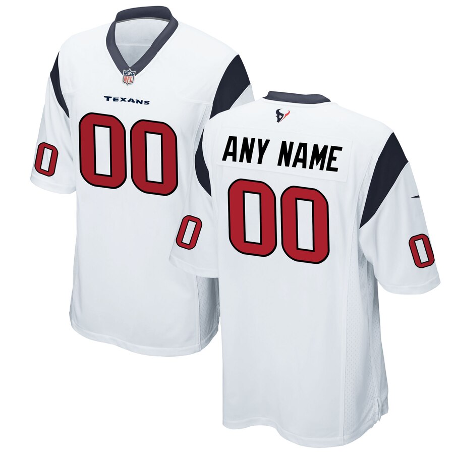 Nike Men's Houston Texans Customized Game White Jersey