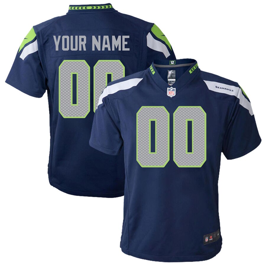 Nike Seattle Seahawks Preschool Customized Team Color Game Jersey
