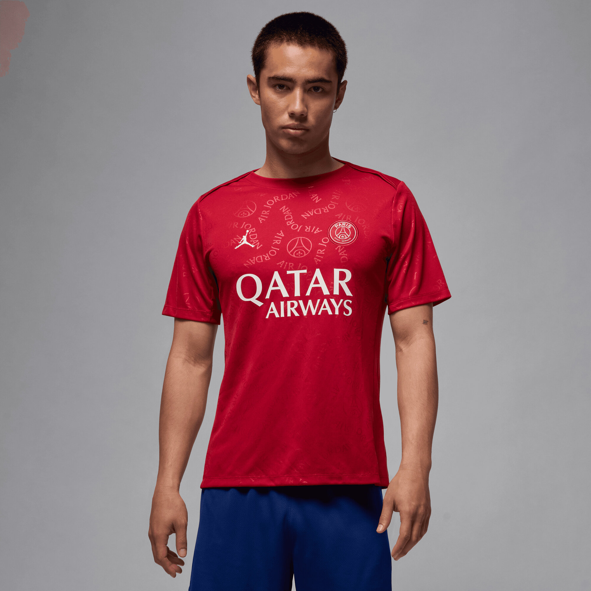 Paris Saint-Germain Jordan Brand 2024/25 Fourth Academy Pro Pre-Match Top - Red
