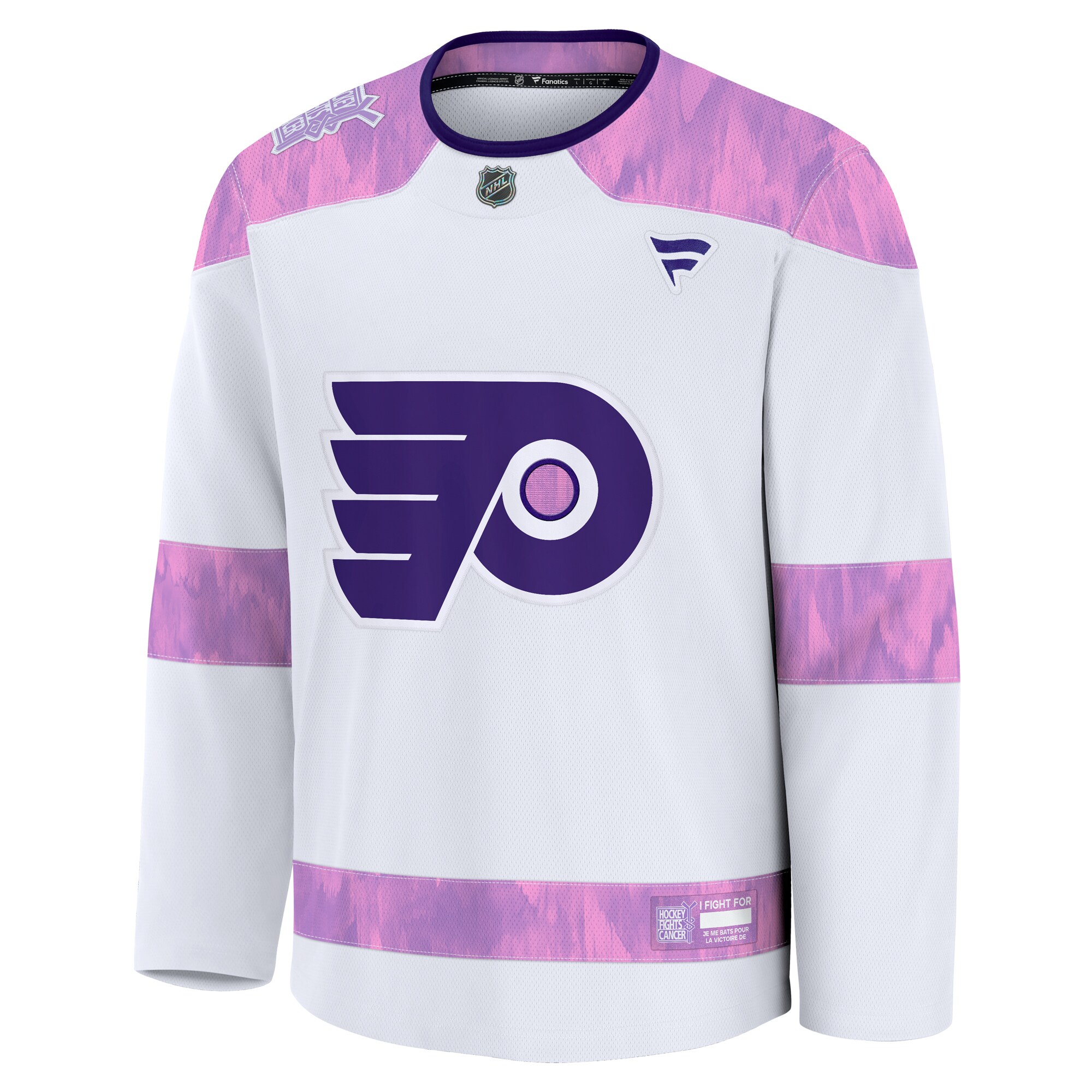 Philadelphia Flyers Fanatics 2024 Hockey Fights Cancer Practice Jersey - White